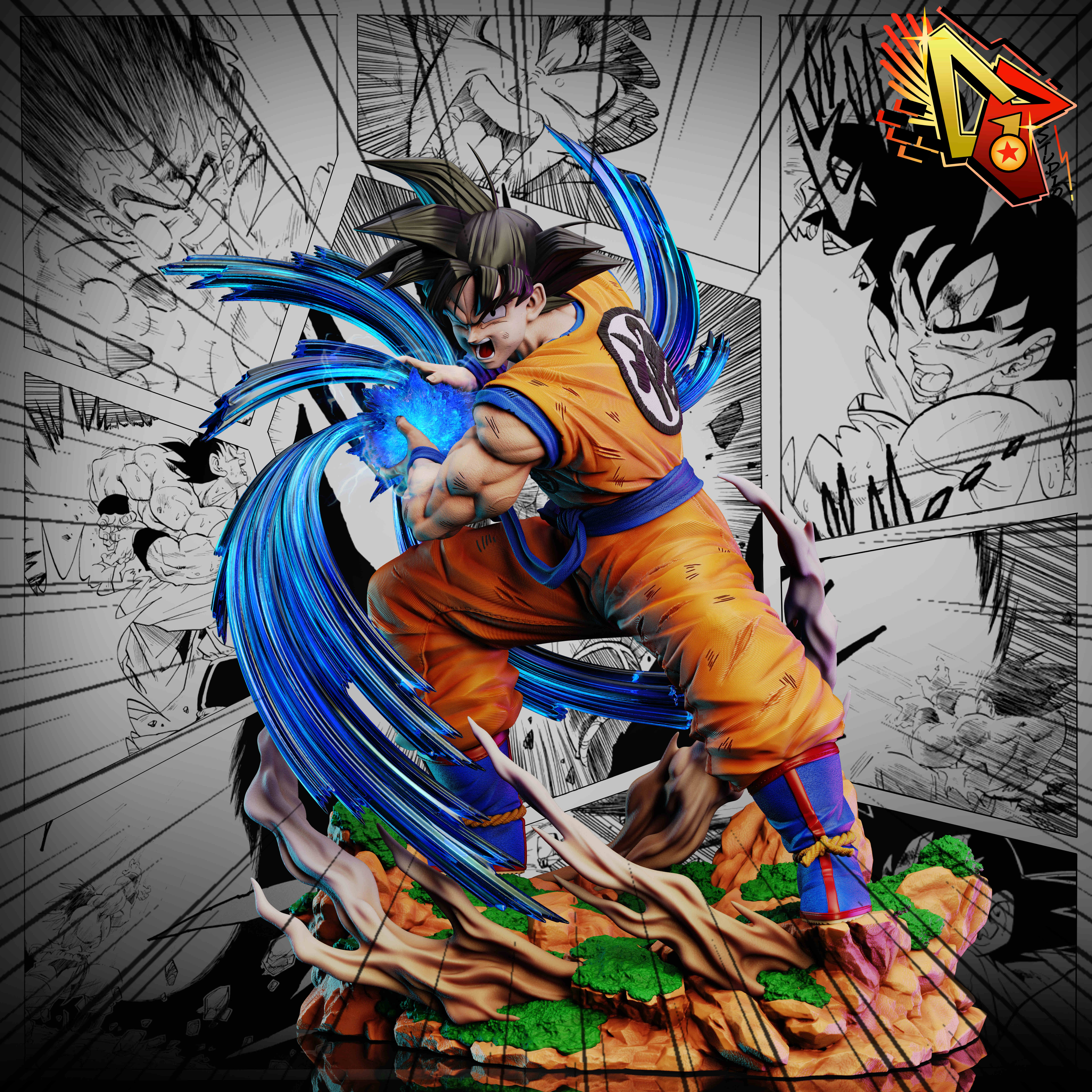 PRE-ORDER DOD Studio & DB Studio - Dragon Ball Kame Hame Ha 1/6 Statue(GK)
