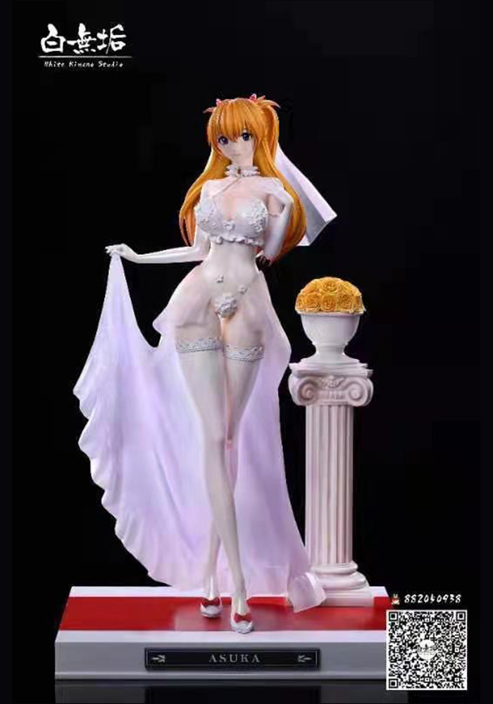 【IN-Stock】1/4 & 1/6 Scale Wedding ver. Asuka Langley Soryu - (EVA) Neon Genesis EVAngelion Statue - White Kimono Studio