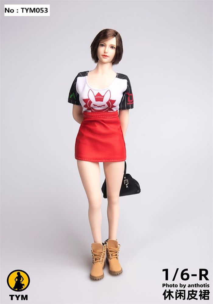 TYM053 1/6 Scale Sexy hip leather skirt for 12'' Action Figure Female Body Accessories