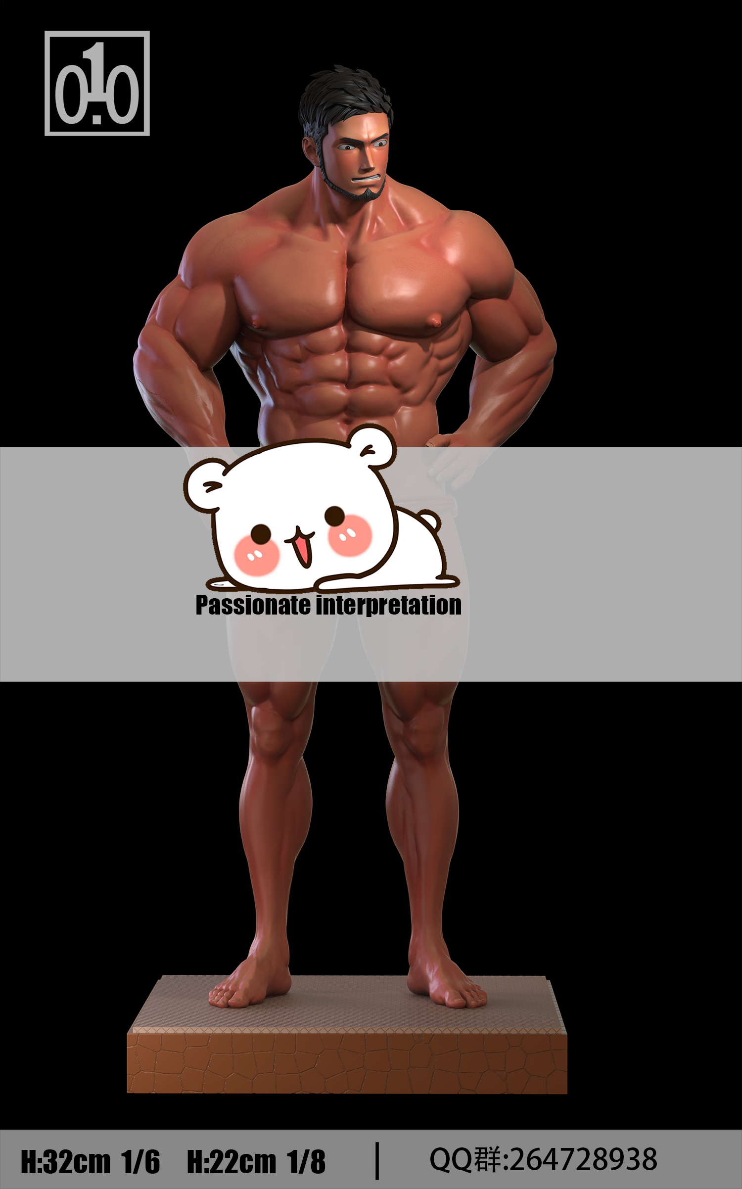 010 Studio - Original No. 1 handsome man 1/6 Statue(GK) (Adult 18+)