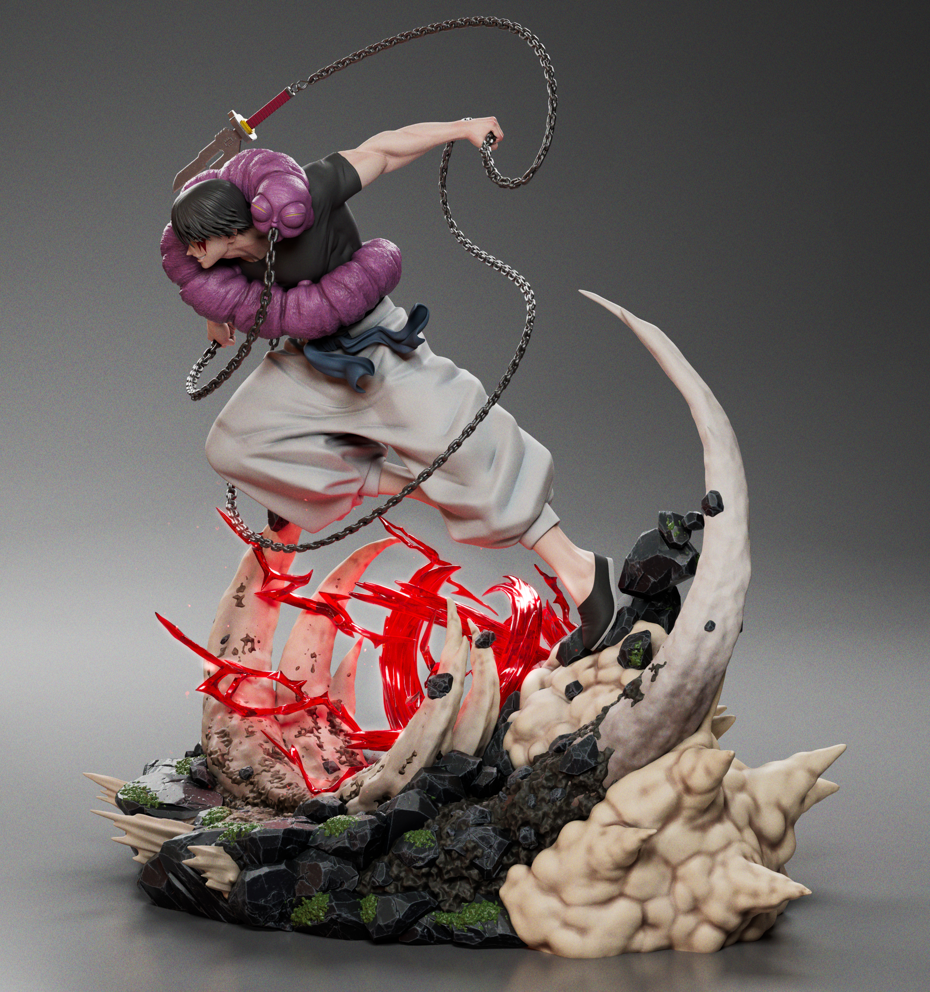 Heroe Collectibles Studio - Jujutsu Kaisen Heavenly Restriction Toji Fushiguro 1/6 Statue(GK)