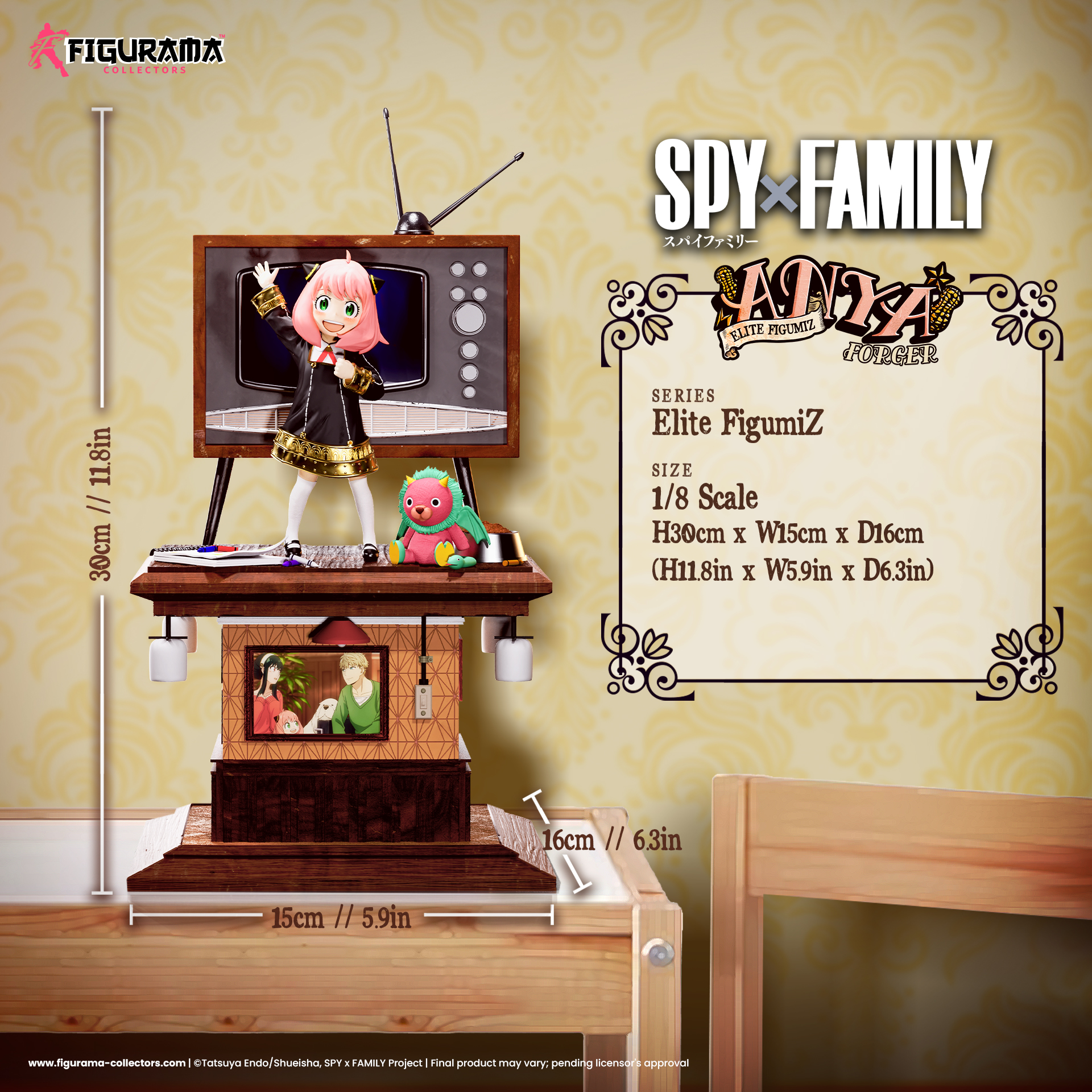 PRE-ORDER Figurama Studio - SPY×FAMILY Loid Forger & Yor Forger & Anya Forger (License) 1/8 Statue(GK)