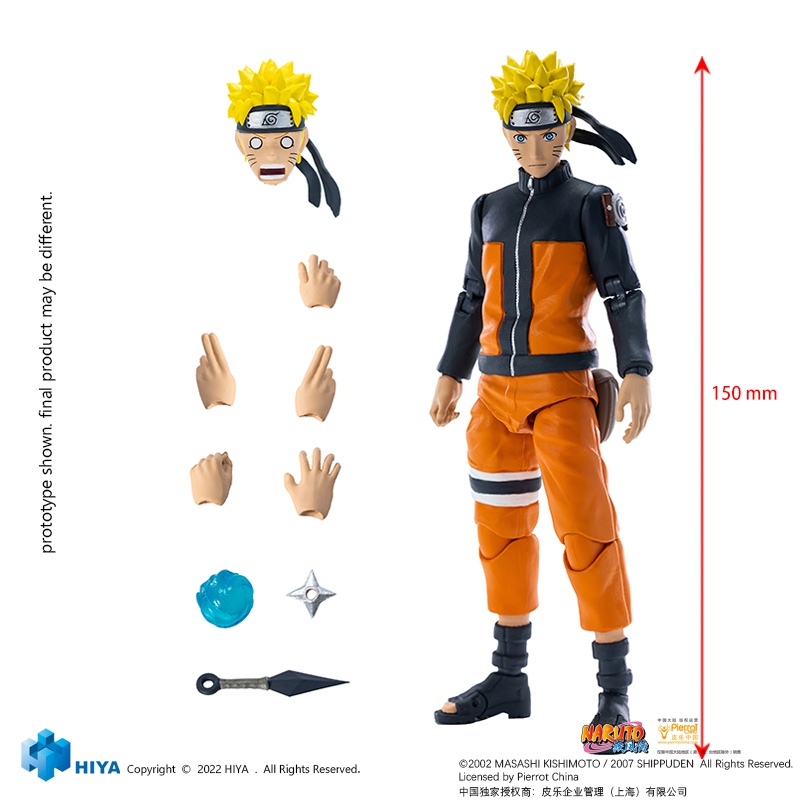 PRE-ORDER HIYA Studio - NARUTO - Uzumaki Naruto EBN0031 1/12 Action Figure