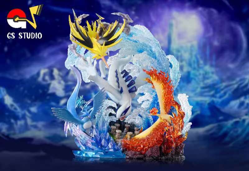 PRE-ORDER GS Studio - Pokemon - Explosive Birth Lugia VS Legendary Birds with LED - Resin Statue(GK)