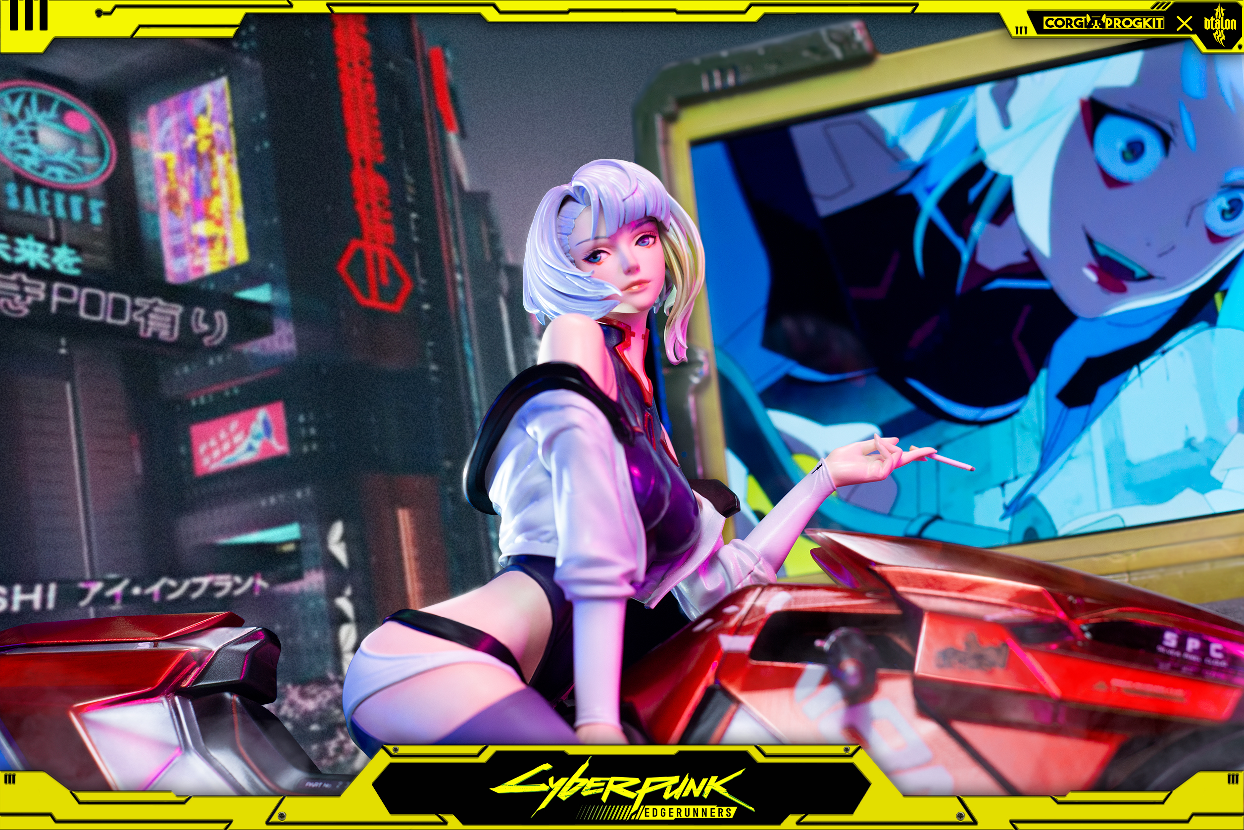 PRE-ORDER Dtalon Studio Cyberpunk: Edgerunners Lucyna Kushinada & Rebecca with Sound Statue (GK) (Adult 18+)