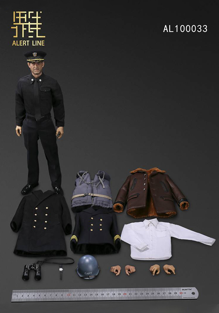 In-stock 1/6 Alert Toys AL100033 WWII U.S.NAVY Destroyer Commander Figure