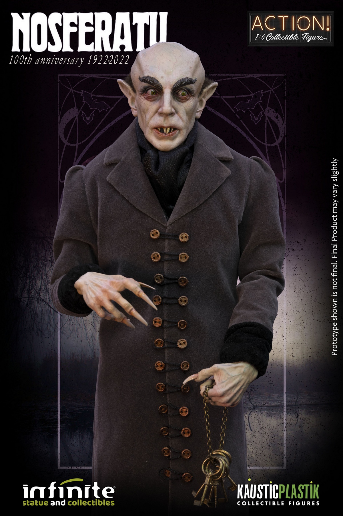 PRE-ORDER Infinite Statue - Nosferatu Count Orlok ( 0833308788703 & 0833308789007) - 1/6 Scale Action Figure