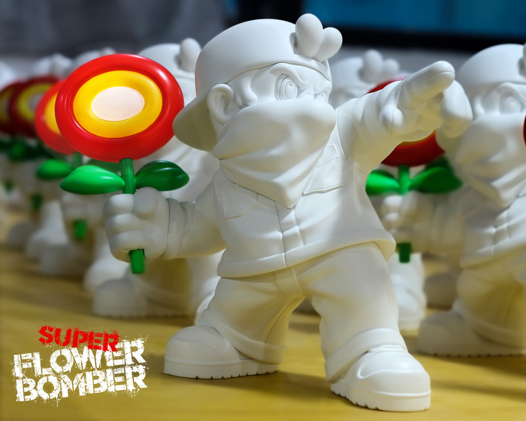 IN-STOCK SENZII Studio - Super Mario SuperFlower Bomber Statue(GK)