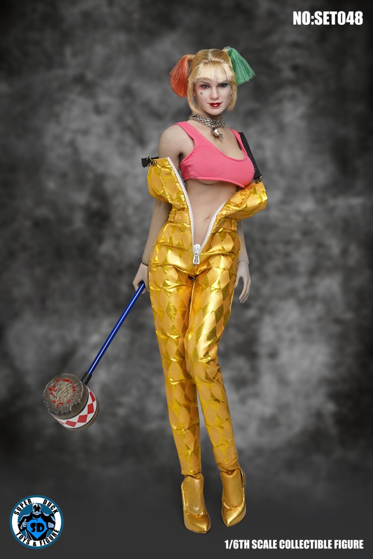 In-stock 1/6 Scale Harley Head Sculpt & Outfit Set (Set048) by Super Duck SET048