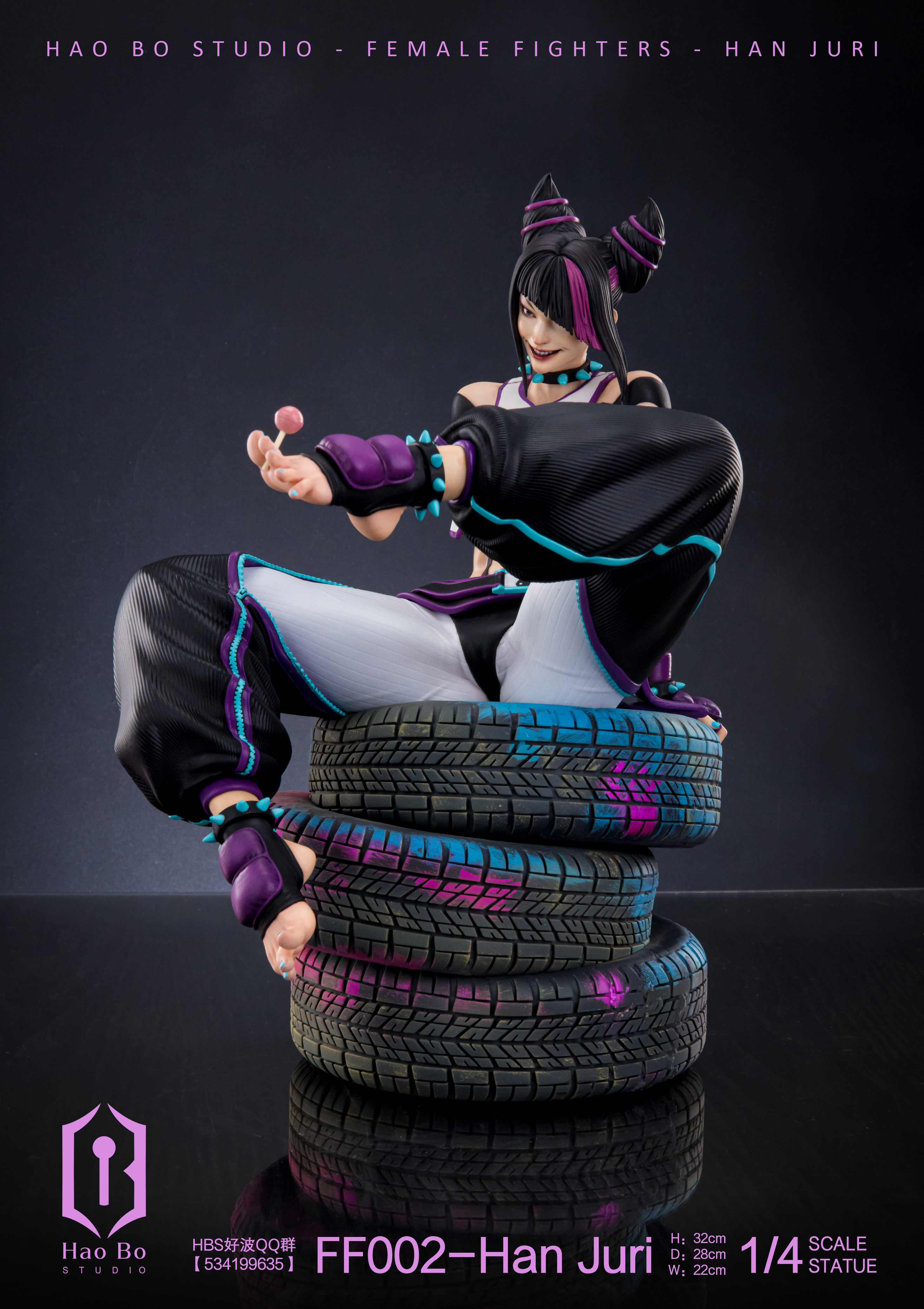 HaoBo Studio - Street Fighter Han Juri 1/4 Statue(GK) (Adult 18+)