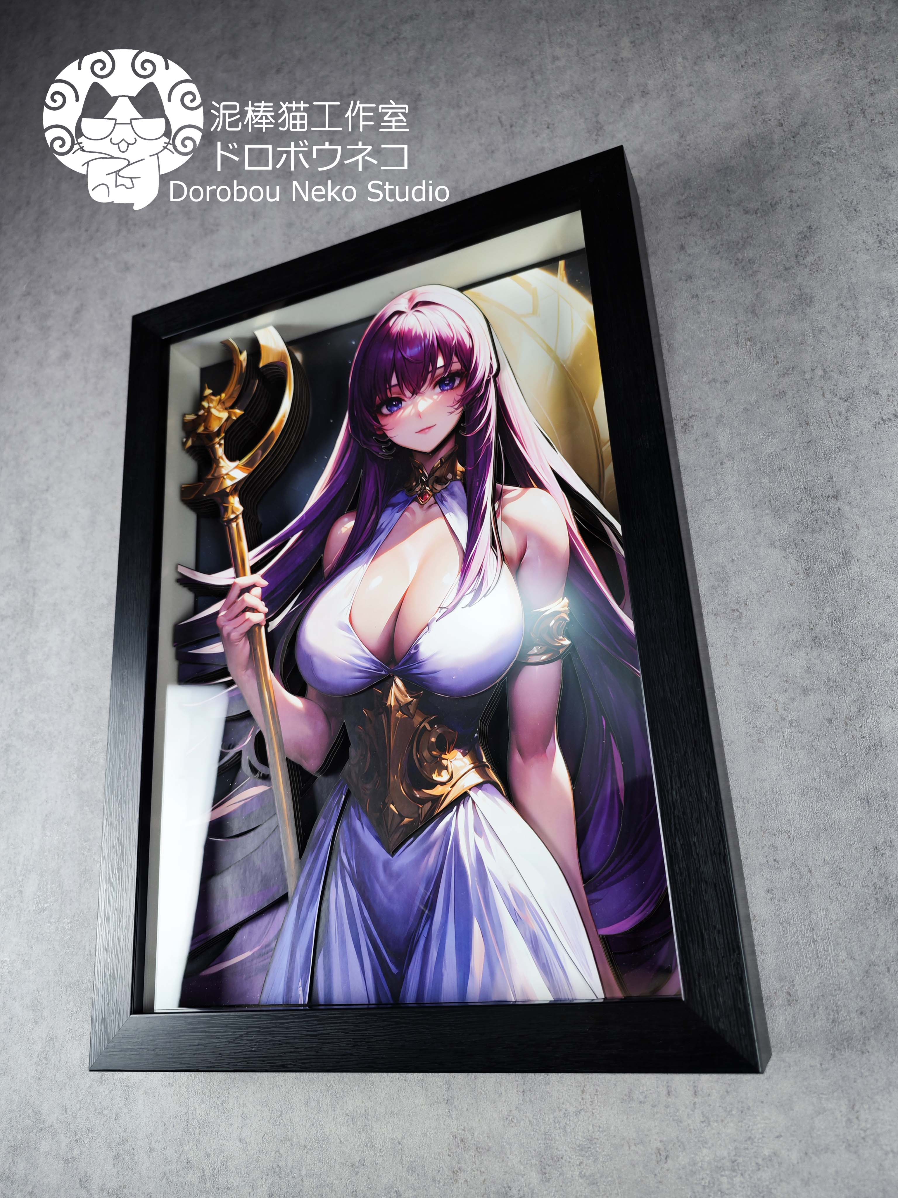 IN-STOCK Dorobou Neko Studio - Saint Seiya DSMG-042 Decorative Painting of Saori Kido Scene (Adult 18+)