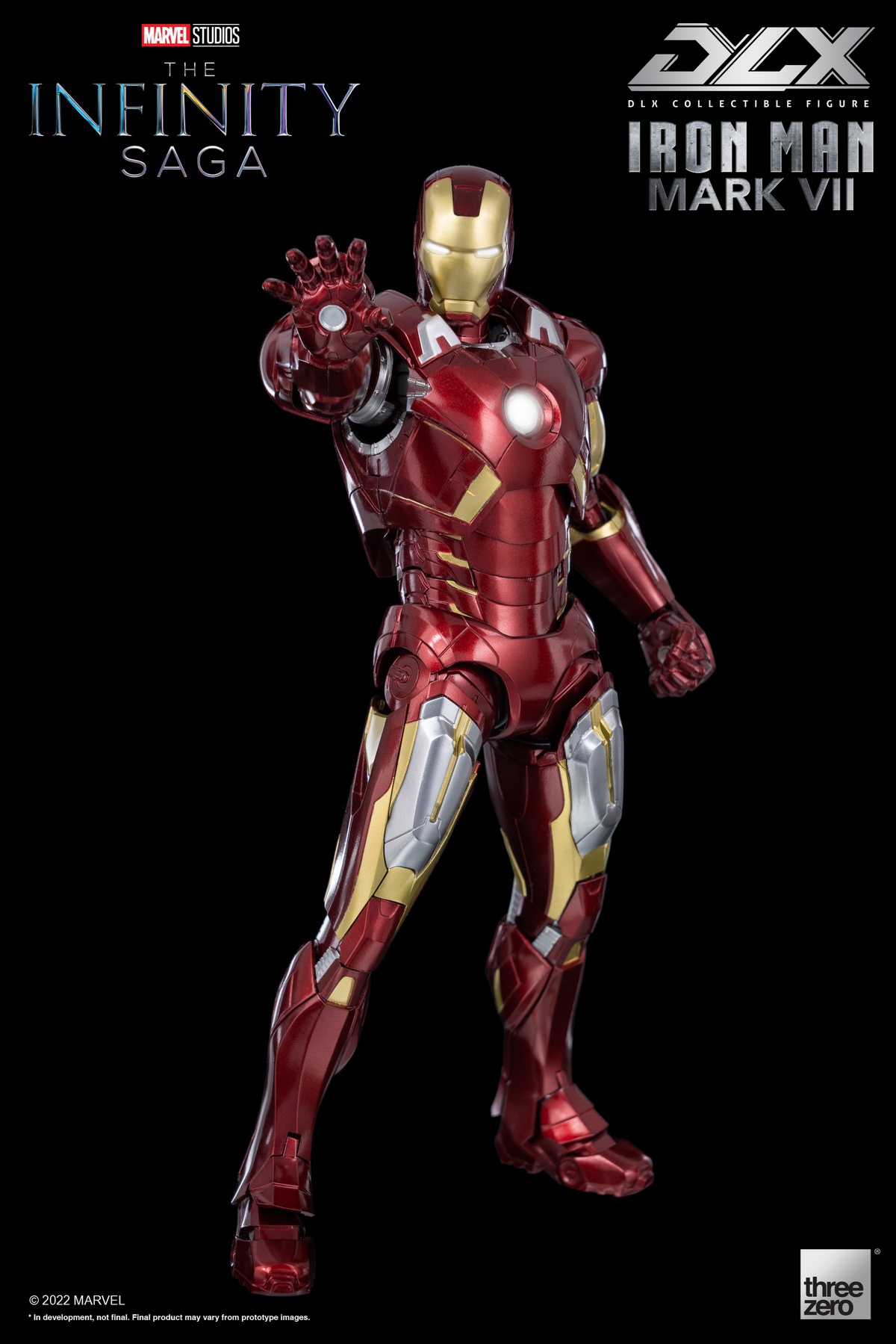 Pre-order Threezero-Marvel Studios: The Infinity Saga 1/12 Scale DLX Iron Man Mark 7 Action Figure