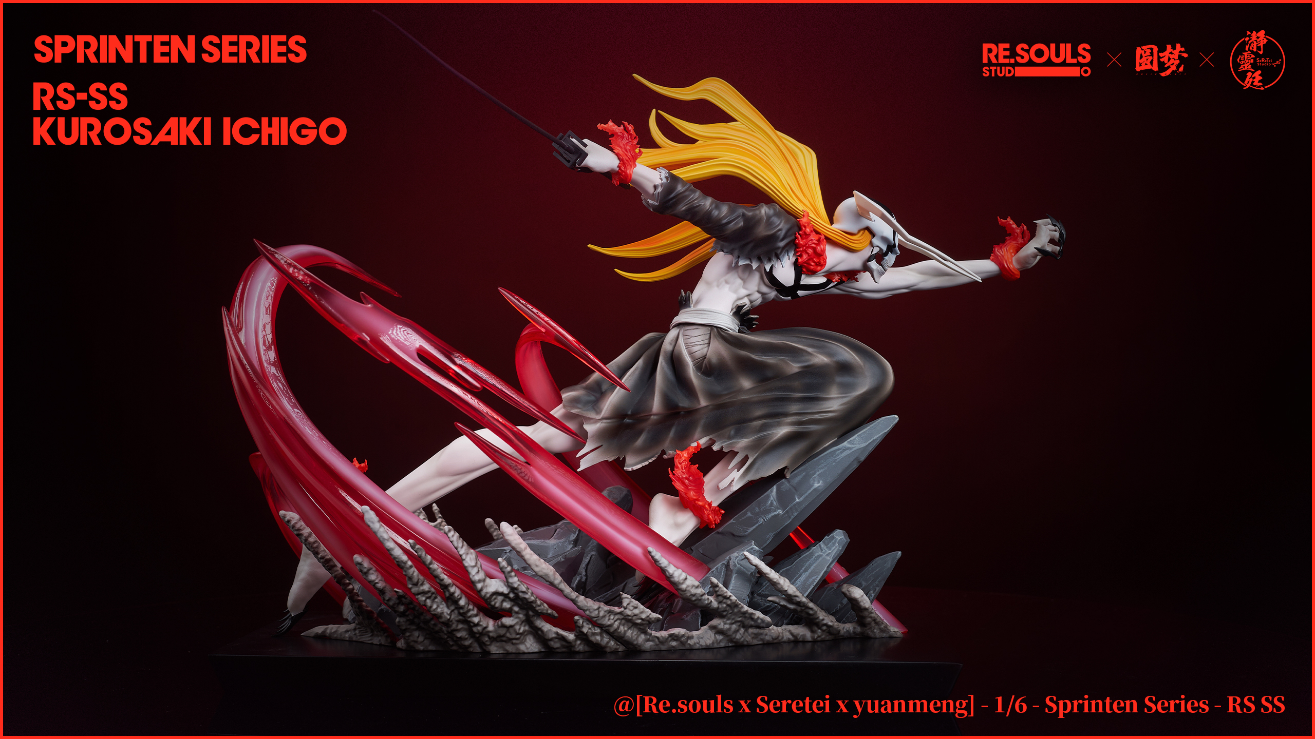 PRE-ORDER ReSouls & YuanMeng Studio BLEACH Sprinten Ichigo 1/6 Statue(GK)