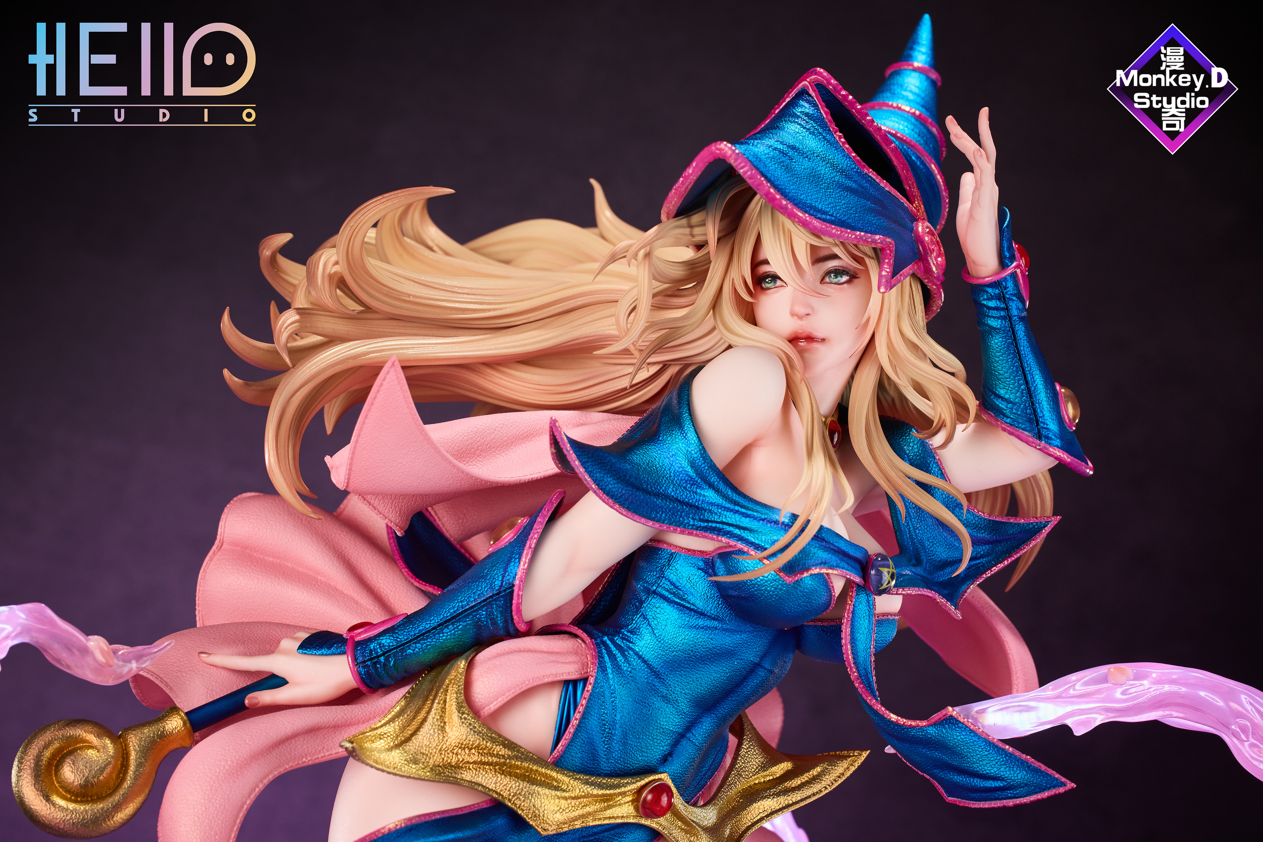 Hello Studio & Monkey D studio - Yu-Gi-Oh Black Magician Girl【Recommended by OrzGK and original painting artist :Aleriia_v】 1/4 Statue(GK)