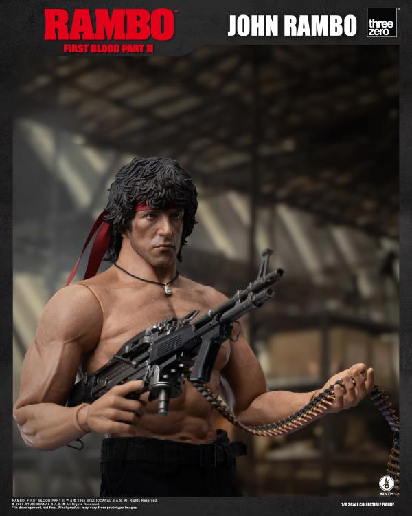PRE-ORDER Threezero - Rambo: First Blood Part II John Rambo (3Z03280W0) 1/6 Scale Action Figure