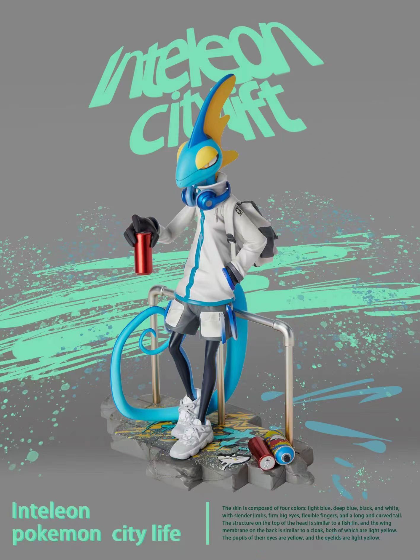 PRE-ORDER FeiMaoYangRi Studio Pokemon City Life Inteleon Statue(GK)