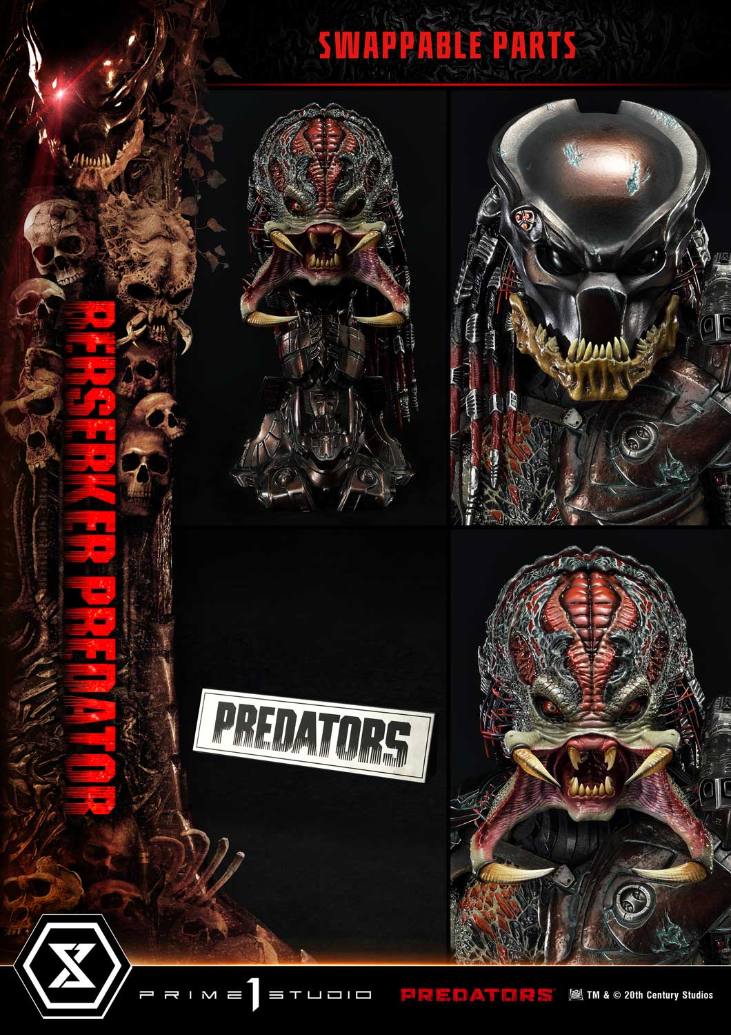 PRE-ORDER Prime 1 Studio Predators 2010 Predators (MMPR-03 & DX & DXS 1/3 Statud(GK)