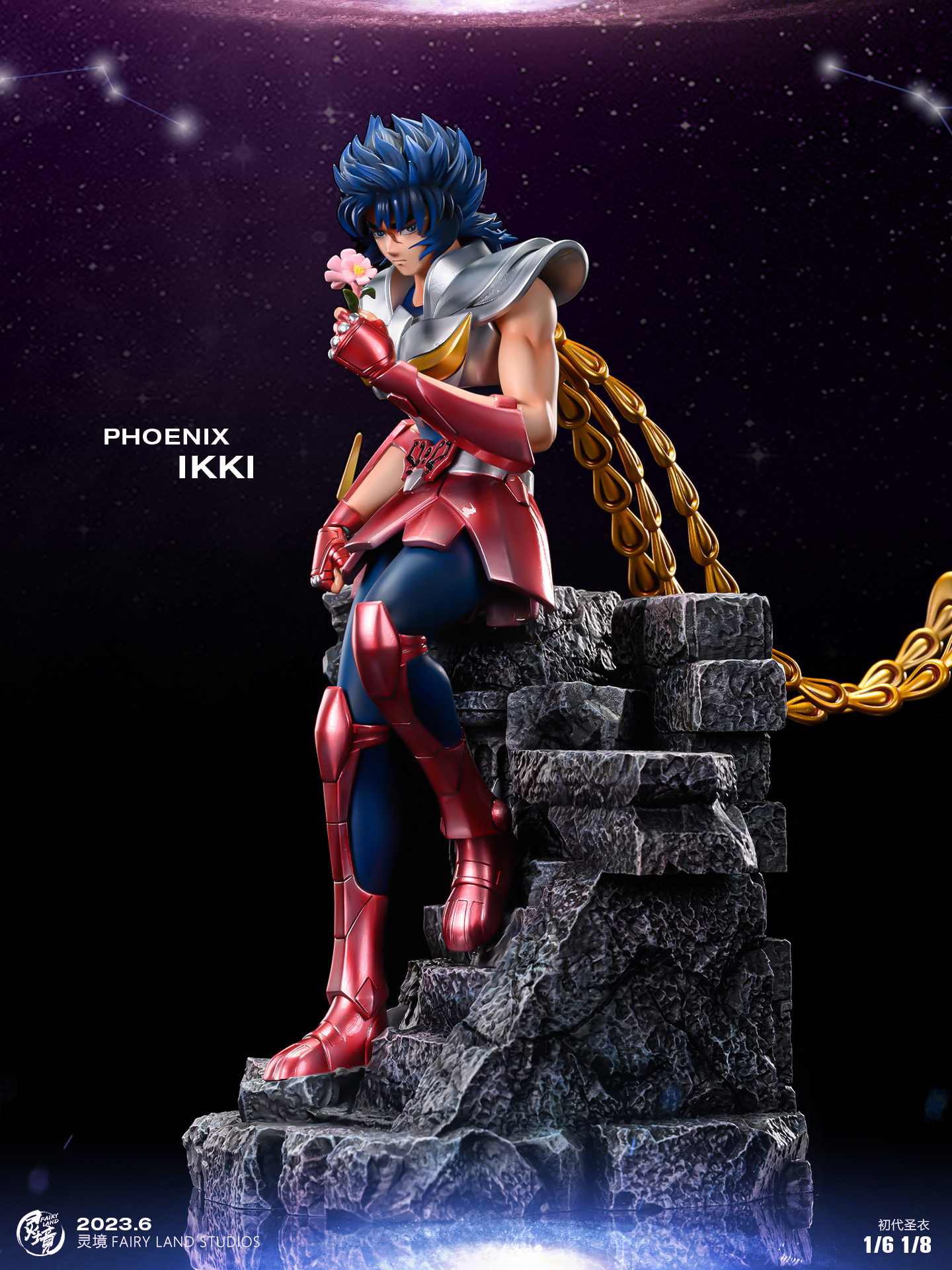 PRE-ORDER FairyLand Studio - Seint Seiya First Generation Bronze-Phoenix & White Bird Ikki & Cygnus Hyoga 1/6 & 1/8 Statue(GK)