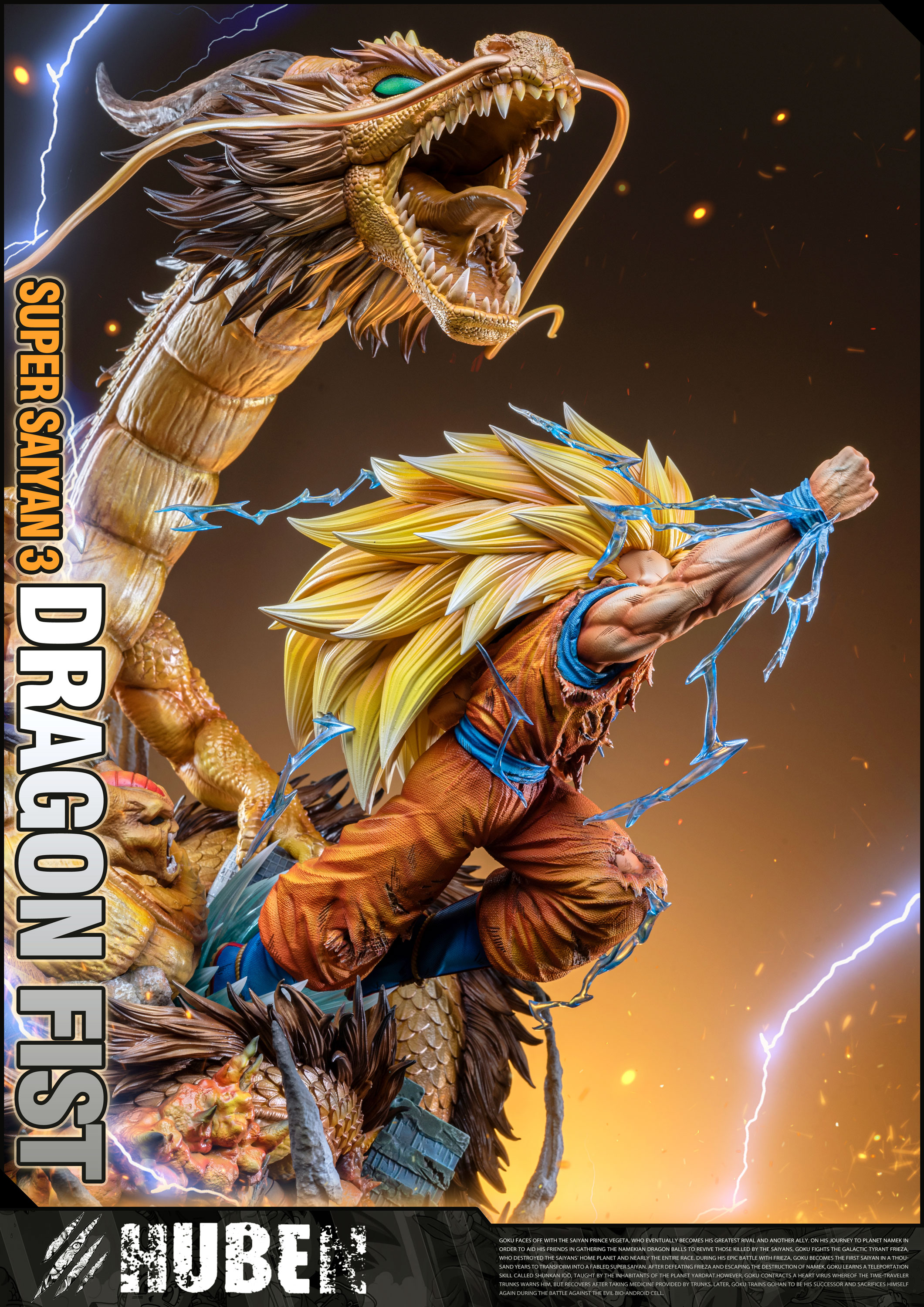 PRE-ORDER HU BEN Studio - Dragon Ball Super Saiyan 3 Son Goku 1/6 Statue(GK)