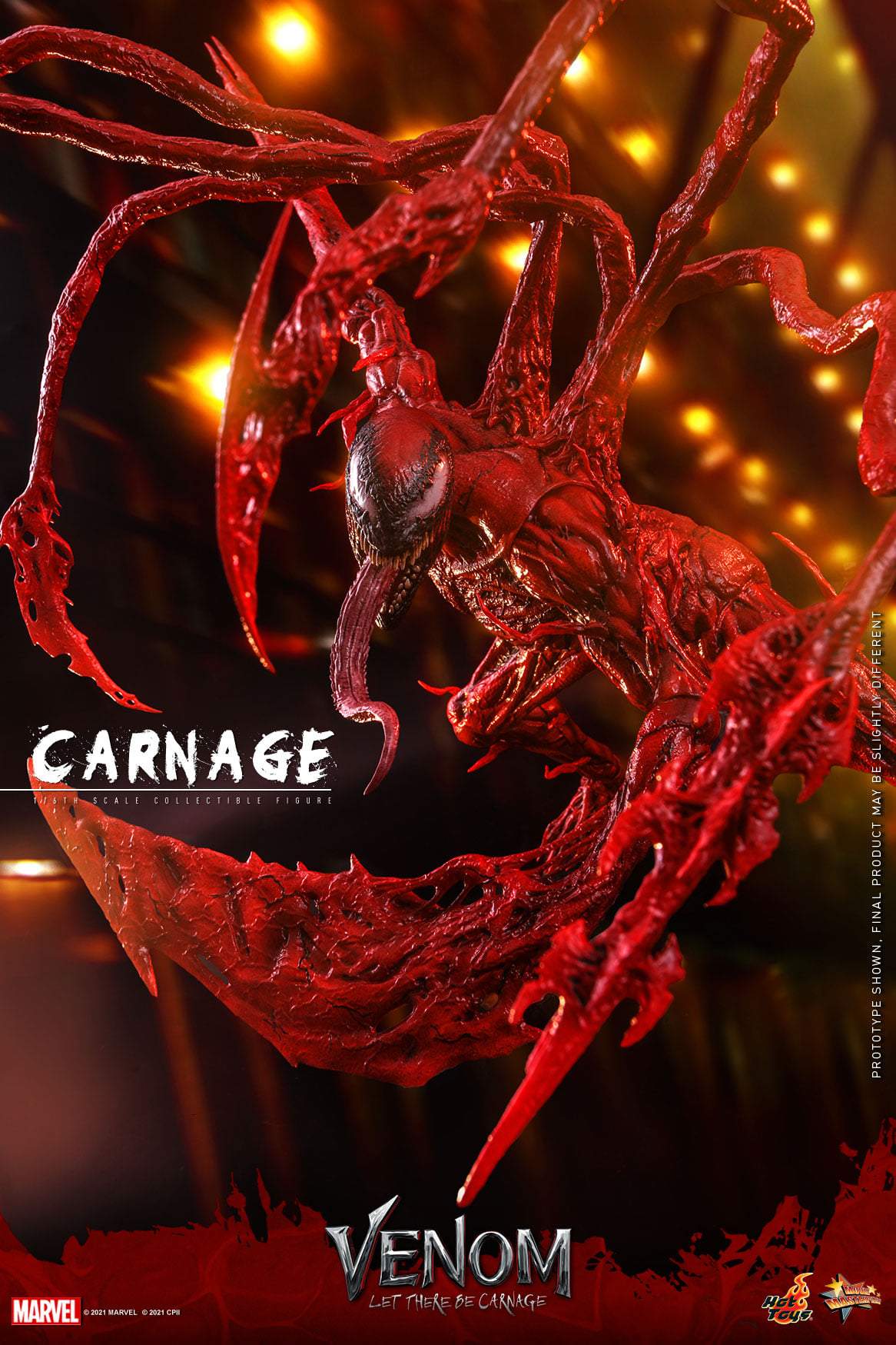 1/6 Scale Venom: Let There Be Carnage – Carnage Figure (Standard Version) by Hot Toys
