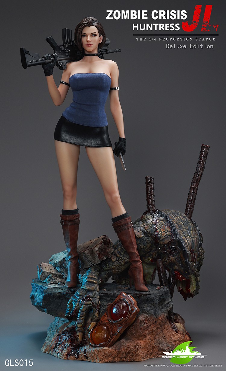 【IN STOCK】Green Leaf Studios Duluxe Ver. JL 1/4 Scale Zombie Crisis Huntress Resin Statue GK/Statue