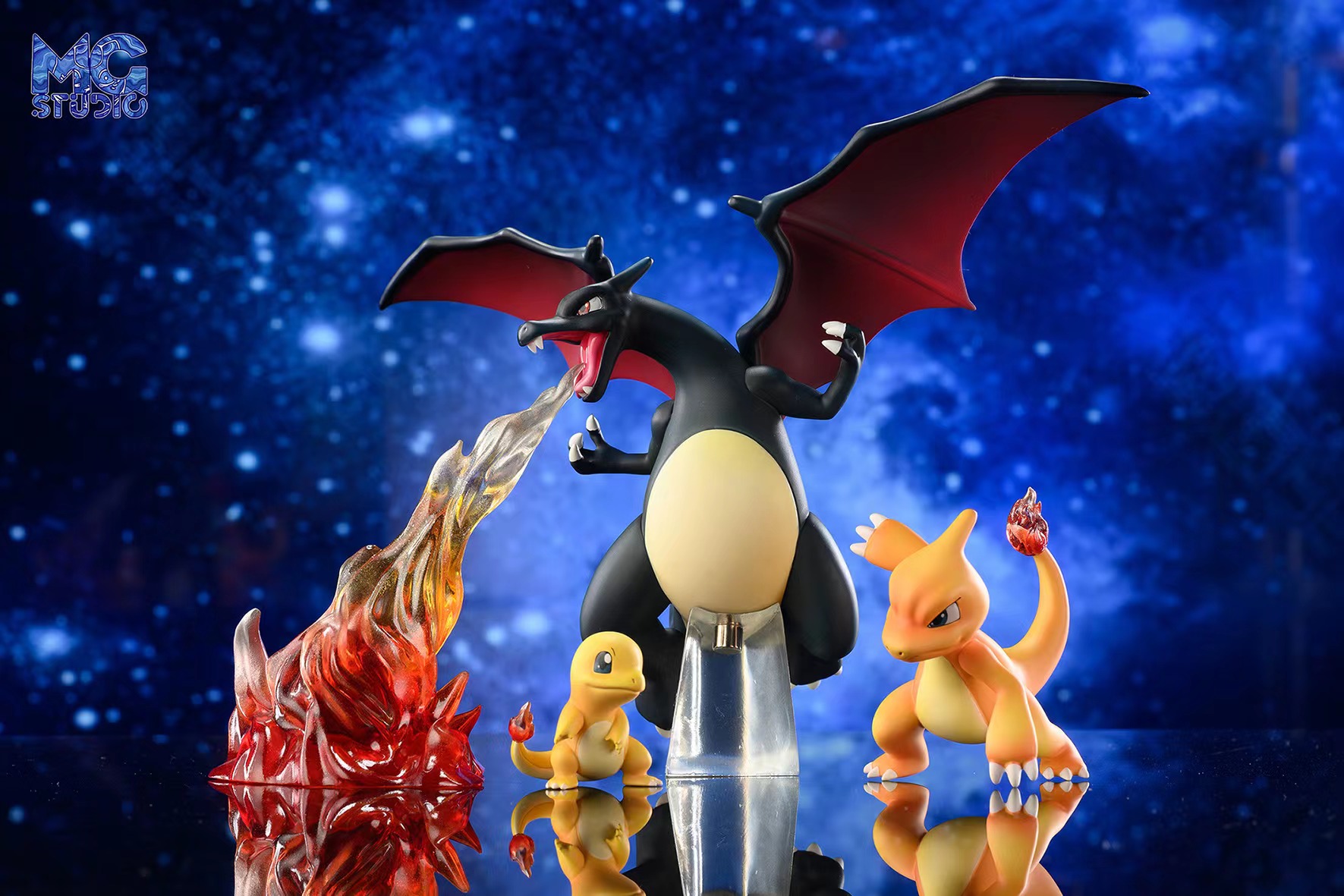 IN-STOCK MG Studio - Pokemon world Shiny Charizard & Blastoise 1/20 Statue(GK)