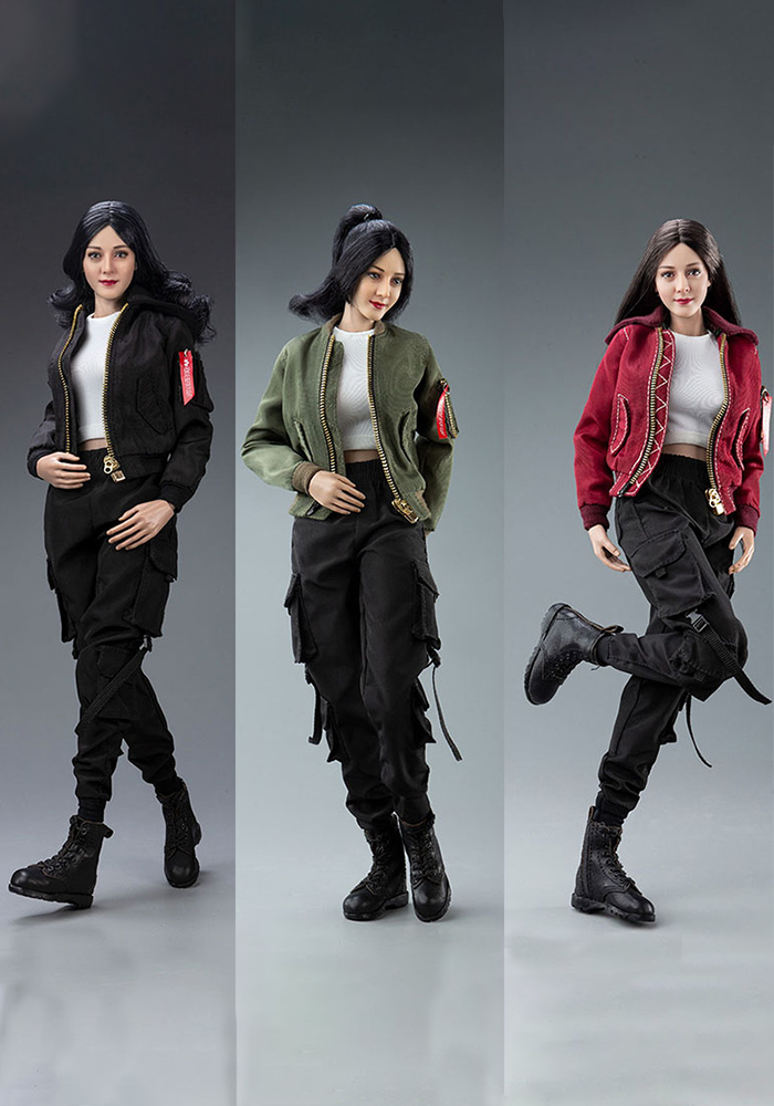 VERYOOL VCL-1007 1/6 Female Trendy Jackets Suits Soldier Clothes Model Fit 12'' Action Figure Body Dolls