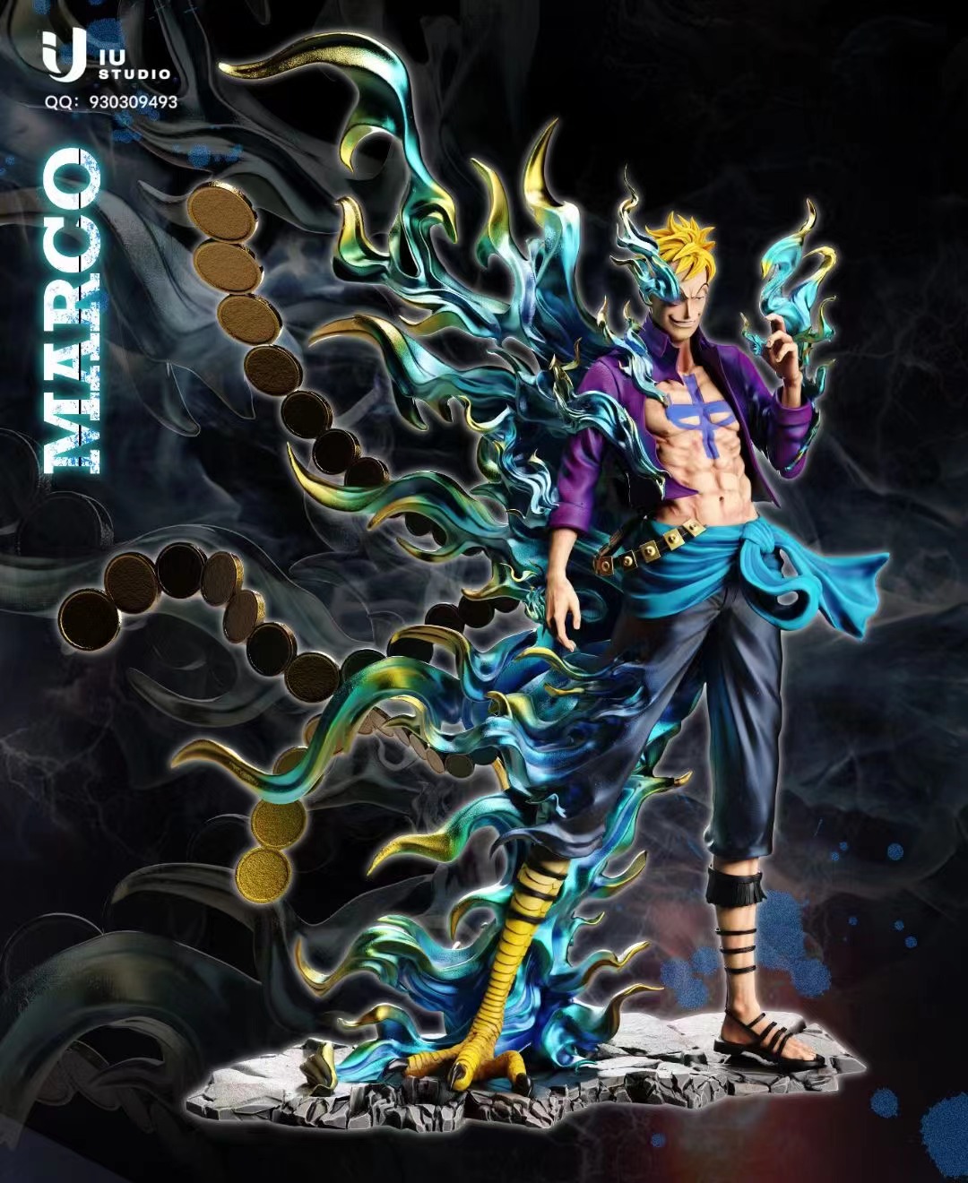 IN-STOCK IU STUDIO One Piece Marco the Phoenix POP MAX Scale Statue(GK)