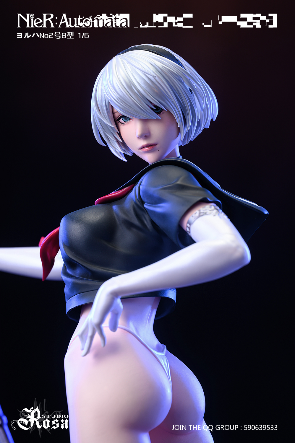 PRE-ORDER Rosa Studio Atooed School Girls NO.1 Neil Mechanical Era YoRHa 2B 1/6 Statue(GK) (Adult 18+)