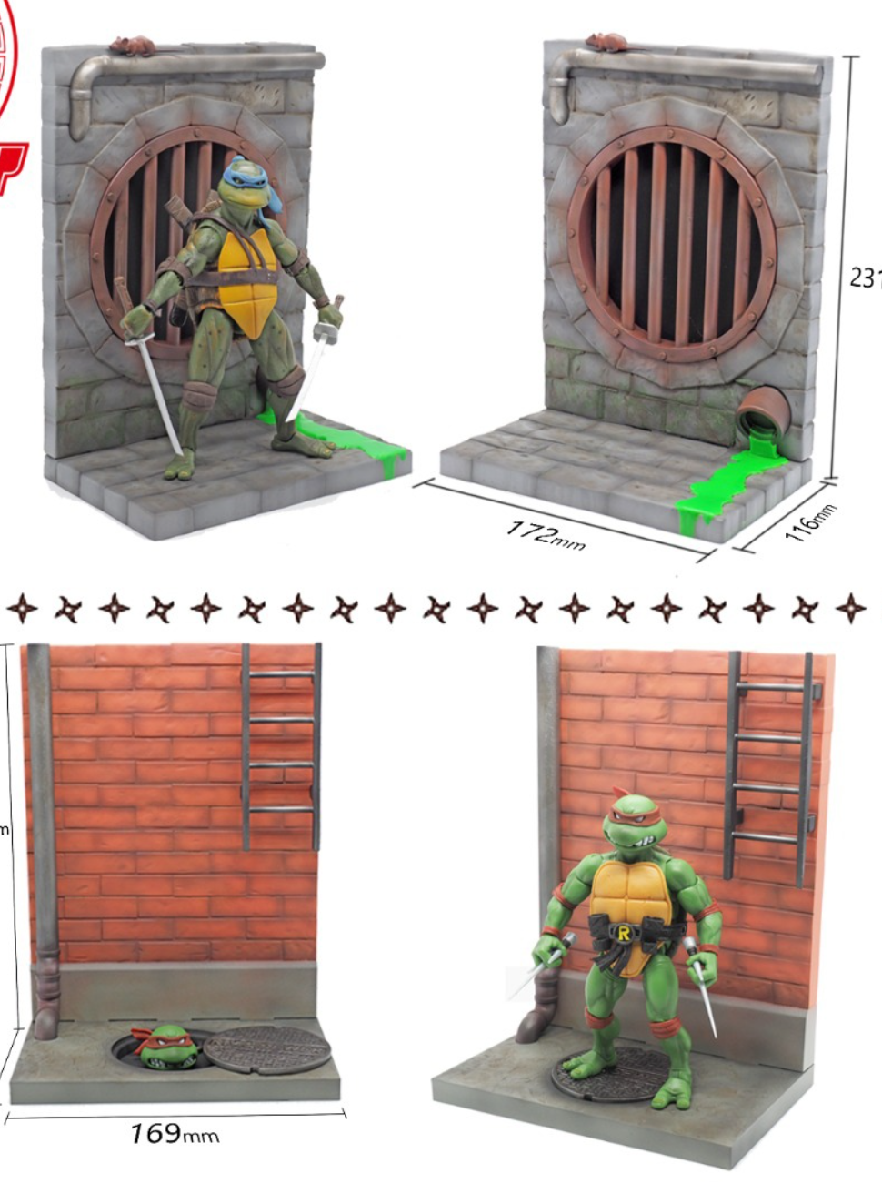 PRE-ORDER Ramen Toy Teenage Mutant Ninja Turtles TMNTS01 & TMNTS021/12 Action Figure