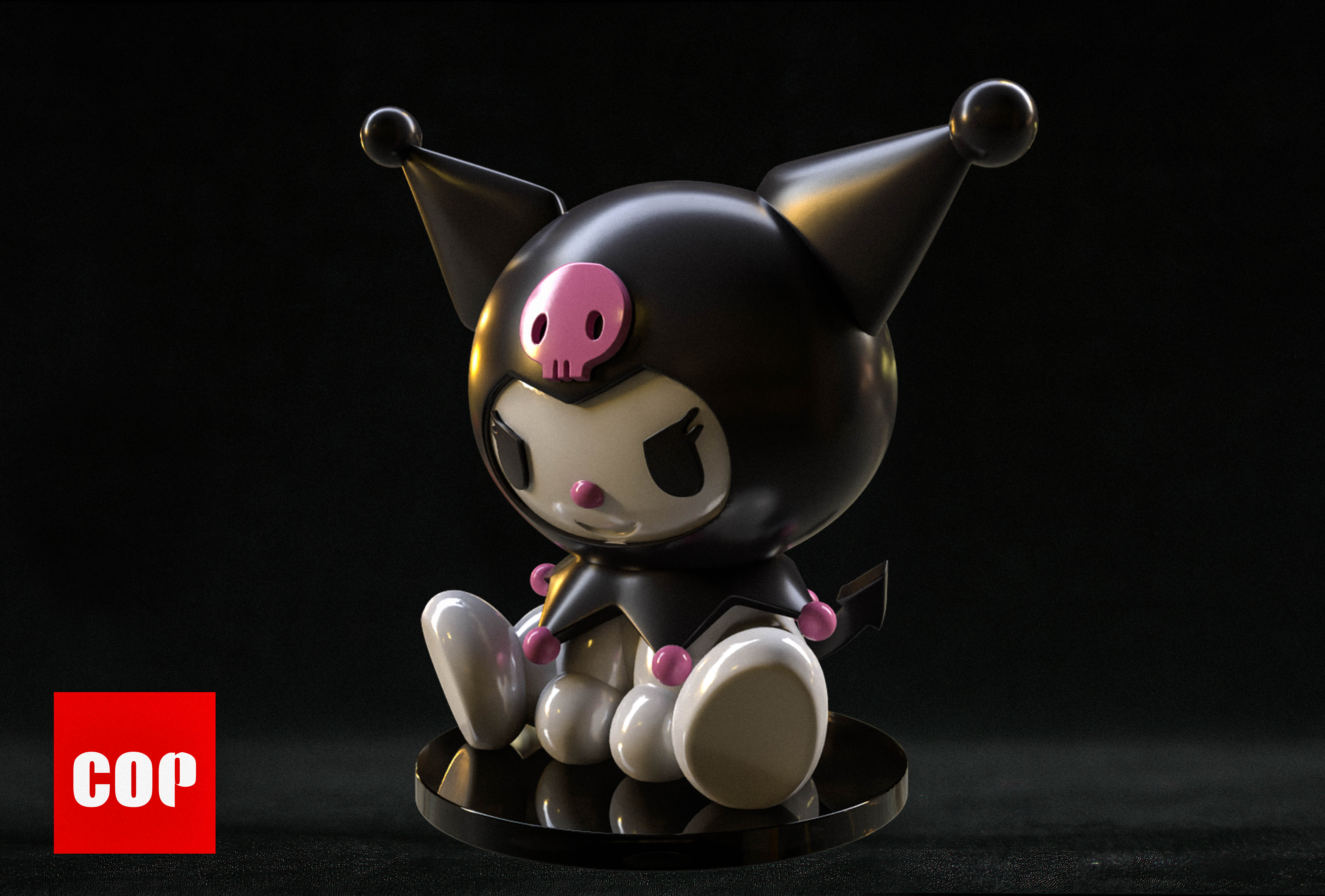 PRE-ORDER COP Studio - Hello Kitty - Small & Big Scale Sitting Kuromi – Resin Statue(GK)