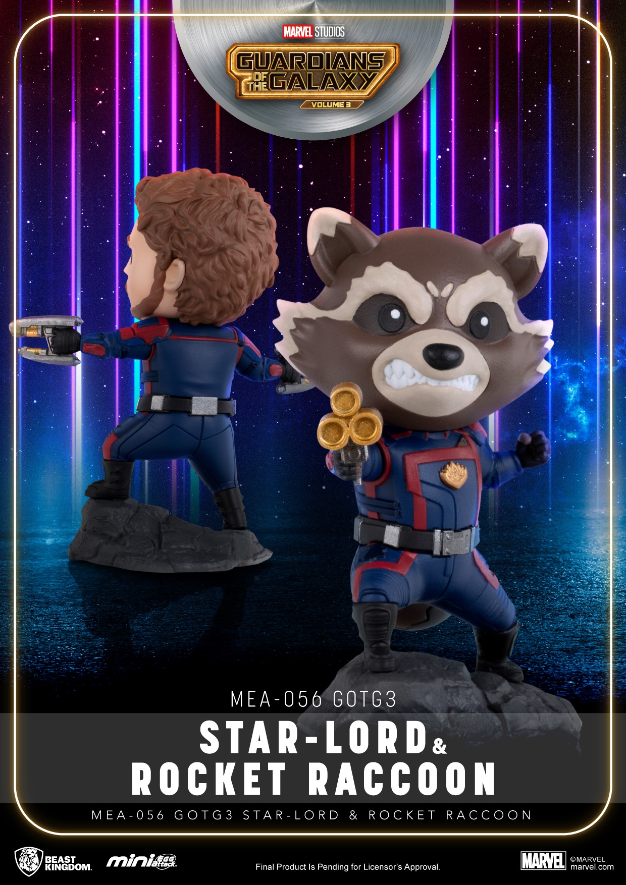 PRE-ORDER Beast Kingdom Studio Galaxy Guard 3 Star Lord and Rocket Raccoon (MEA-056) Statue(GK)