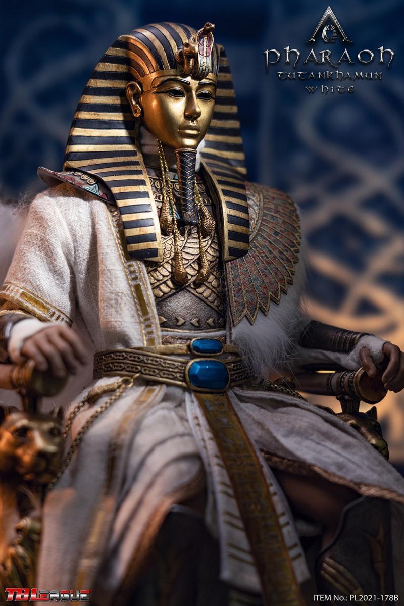 In-stock 1/6 TBLeague PL2021-178B Pharaoh Tutankhamun White Ver. 12'' Figure