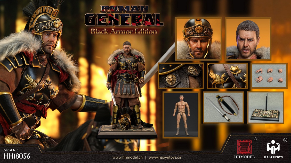 【IN STOCK】HHMODEL x HAOYUTOYS New Product: 1/6 Imperial Legion - Imperial General (Black Gold Version)