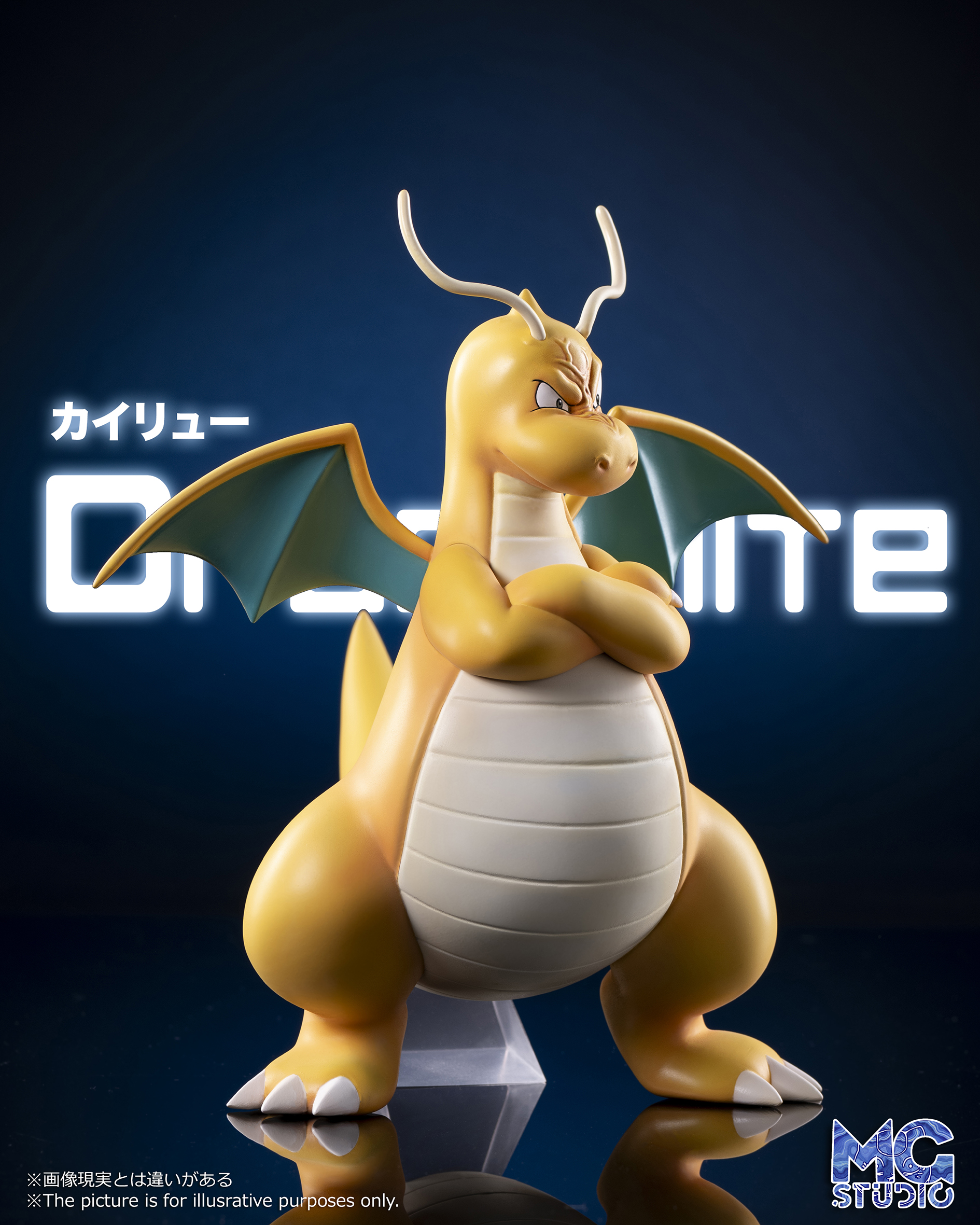 PRE-ORDER MG Studio - Pokemon World Zukan Dragonite 1/20 & 1/8 Scale Resin Statue(GK)