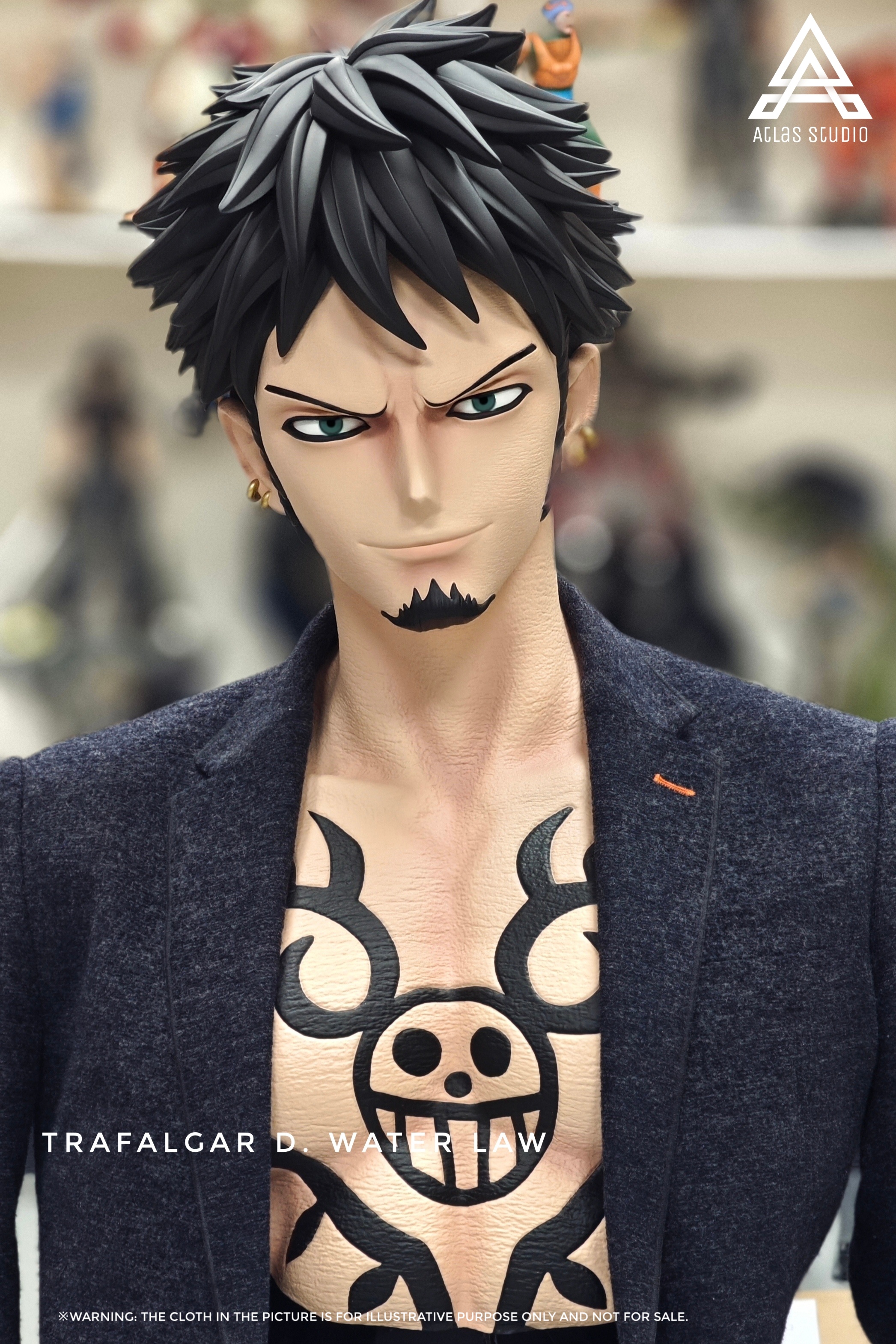 PRE-ORDER Atlas Studio - One Piece Trafalgar D. Water Law Bust 1/1 & 1/4 Statue(GK)
