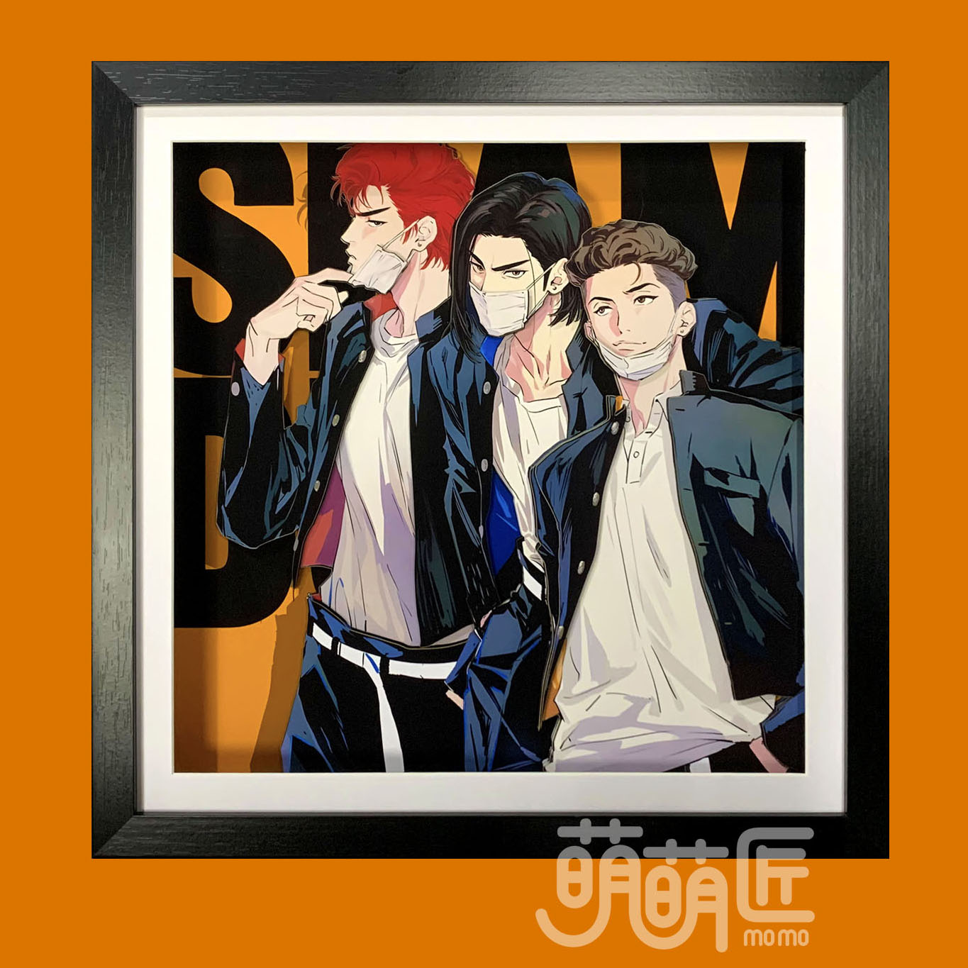 MOMO Studio - SLAM DUNK - Hanamichi Sakuragi & Misashi Mitsui & Ryota Miyagi Painting Scene