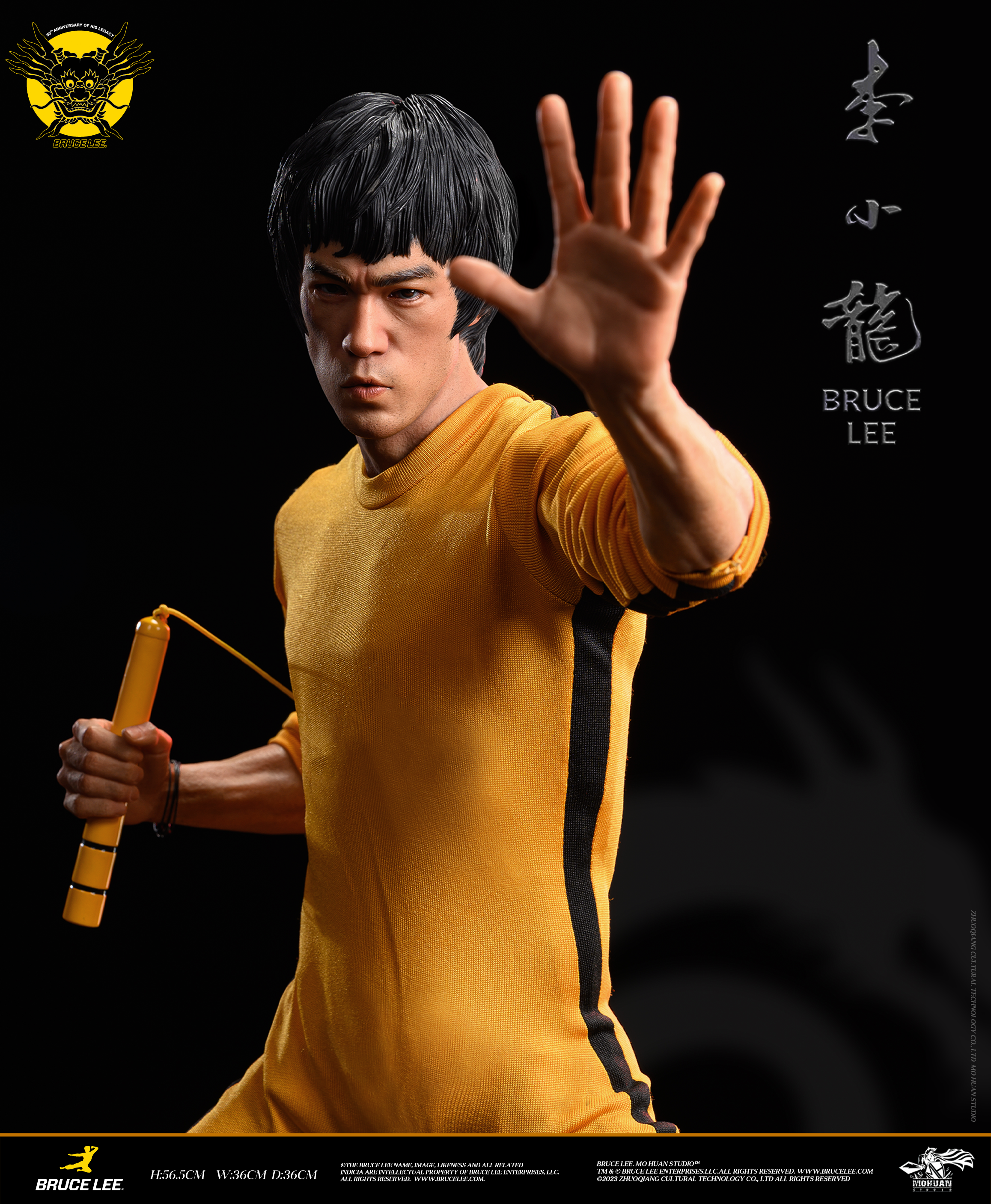 PRE-ORDER Mo Huan Studio - Original Bruce Lee 50th Anniversary Statue 1/4 Statue(GK)