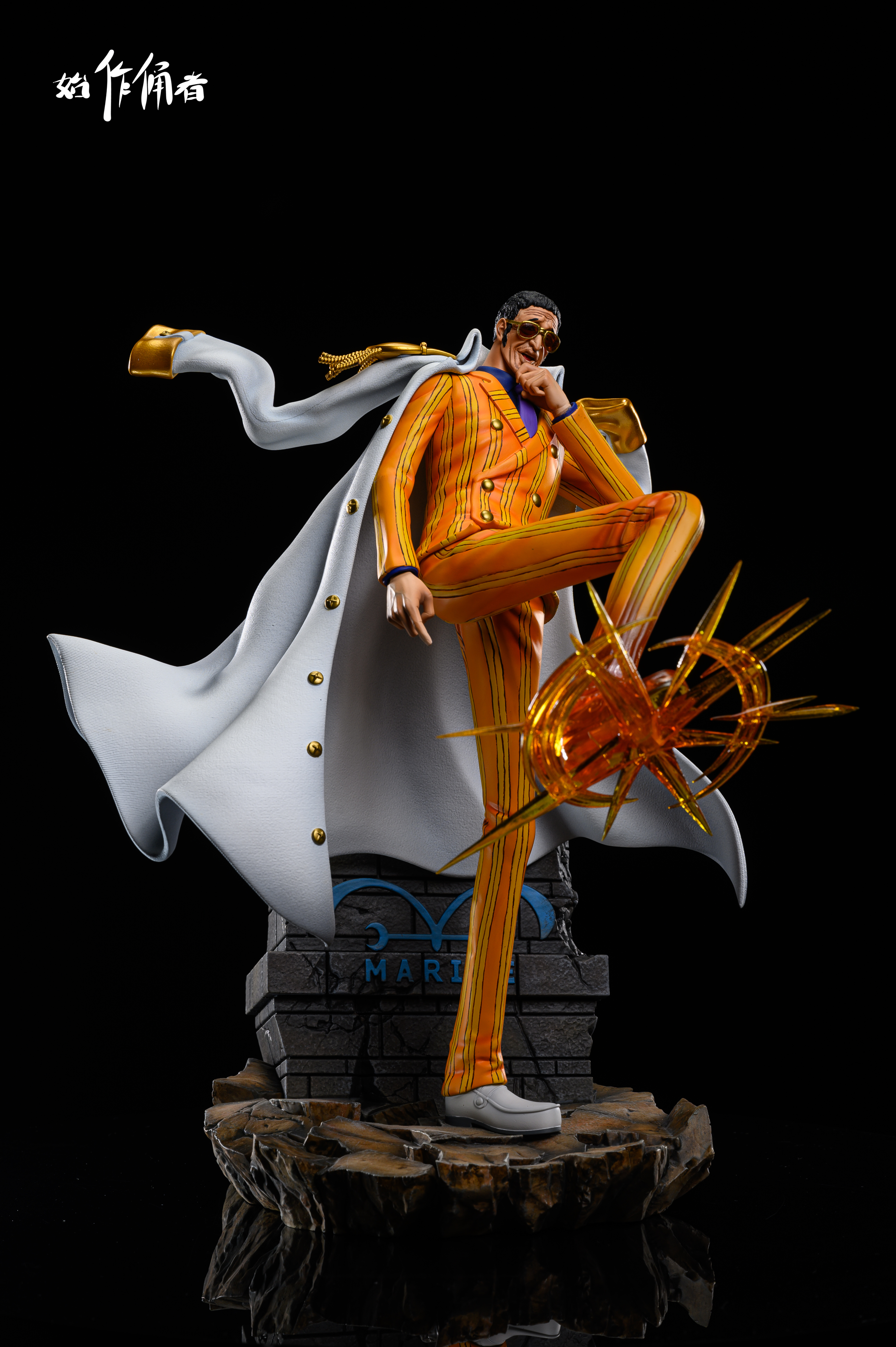 PRE-ORDER ShiZuoYongZhe Studio One Piece Admiral Marine Kizaru Borsalino StatueGK
