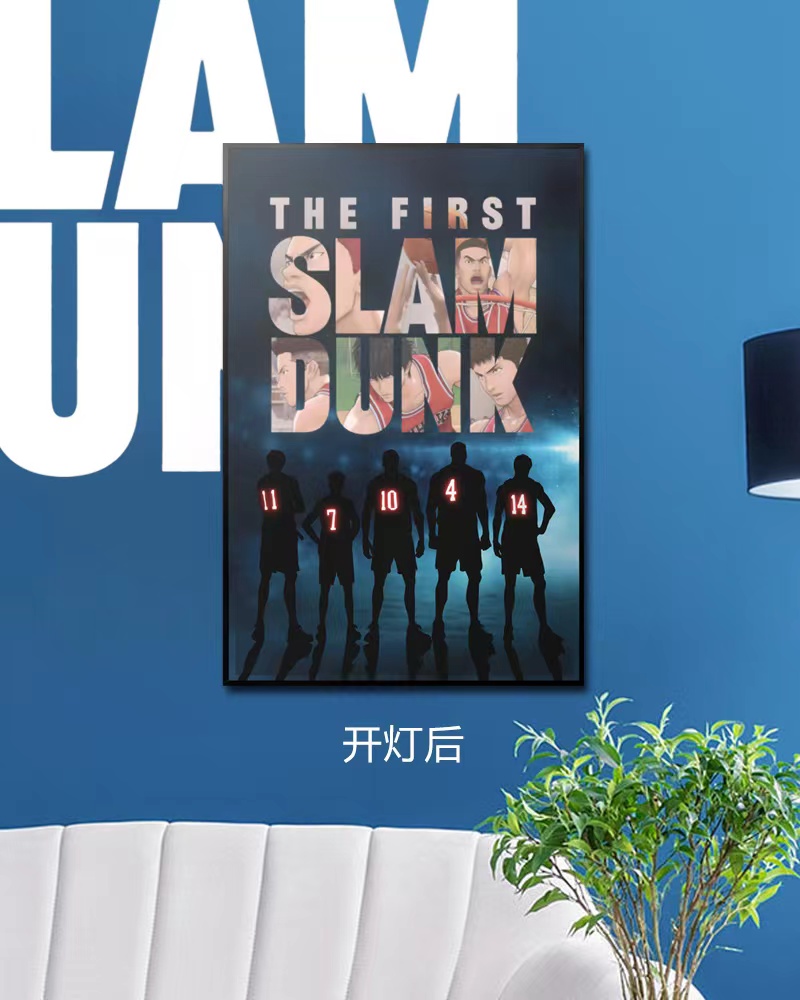 IN-STOCK Mystical Art Studio - SLAM DUNK Decorative - 3D Decorative Paint of Light Guide Transformation SLAM DUNK with LED - Painting Statue(GK)
