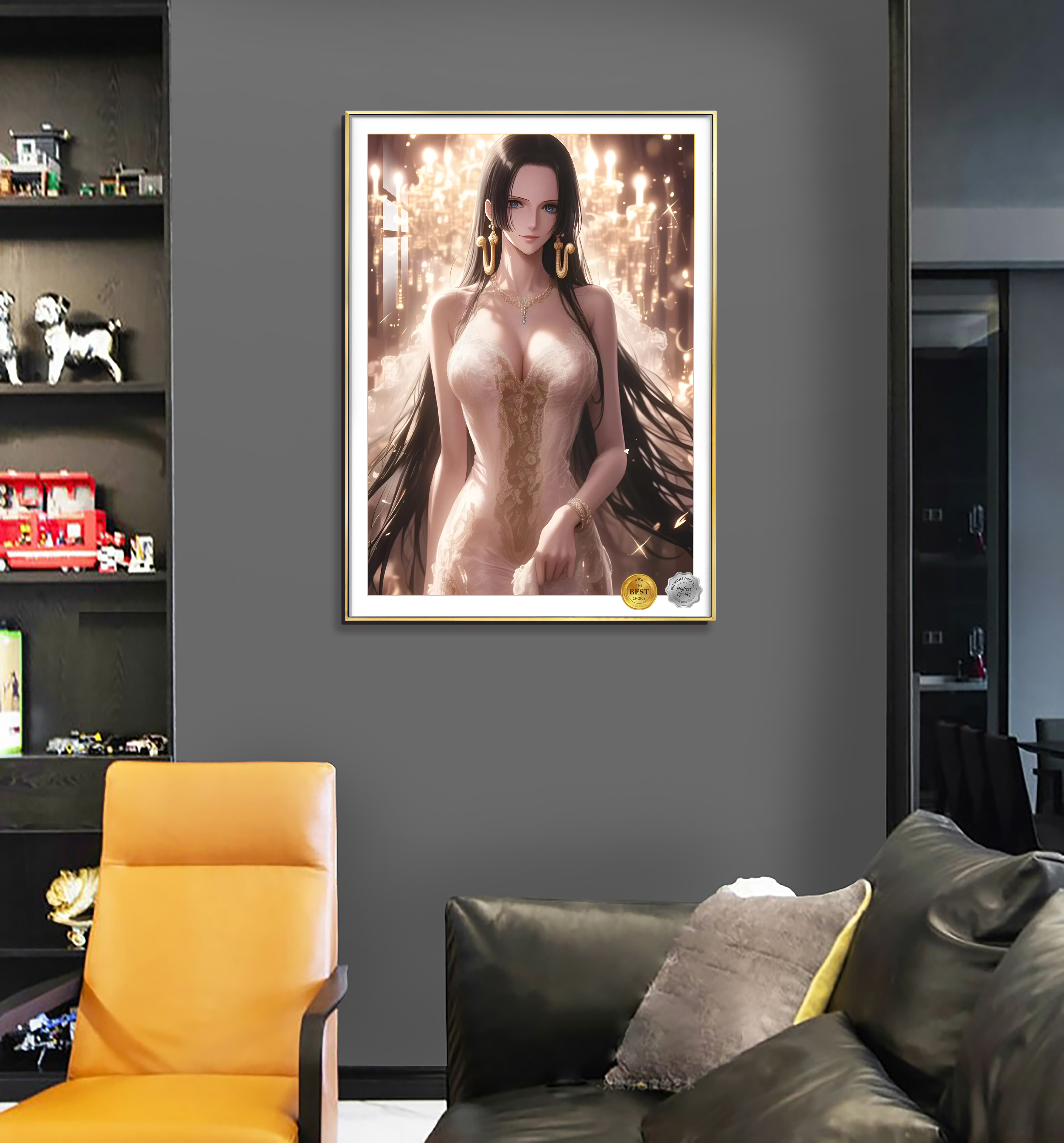 PRE-ORDER AMaoHuaShe Studio - ONE PIECE -Dinner Ver. Boa Hancock Decorative Painting Scene (Adult 18+)
