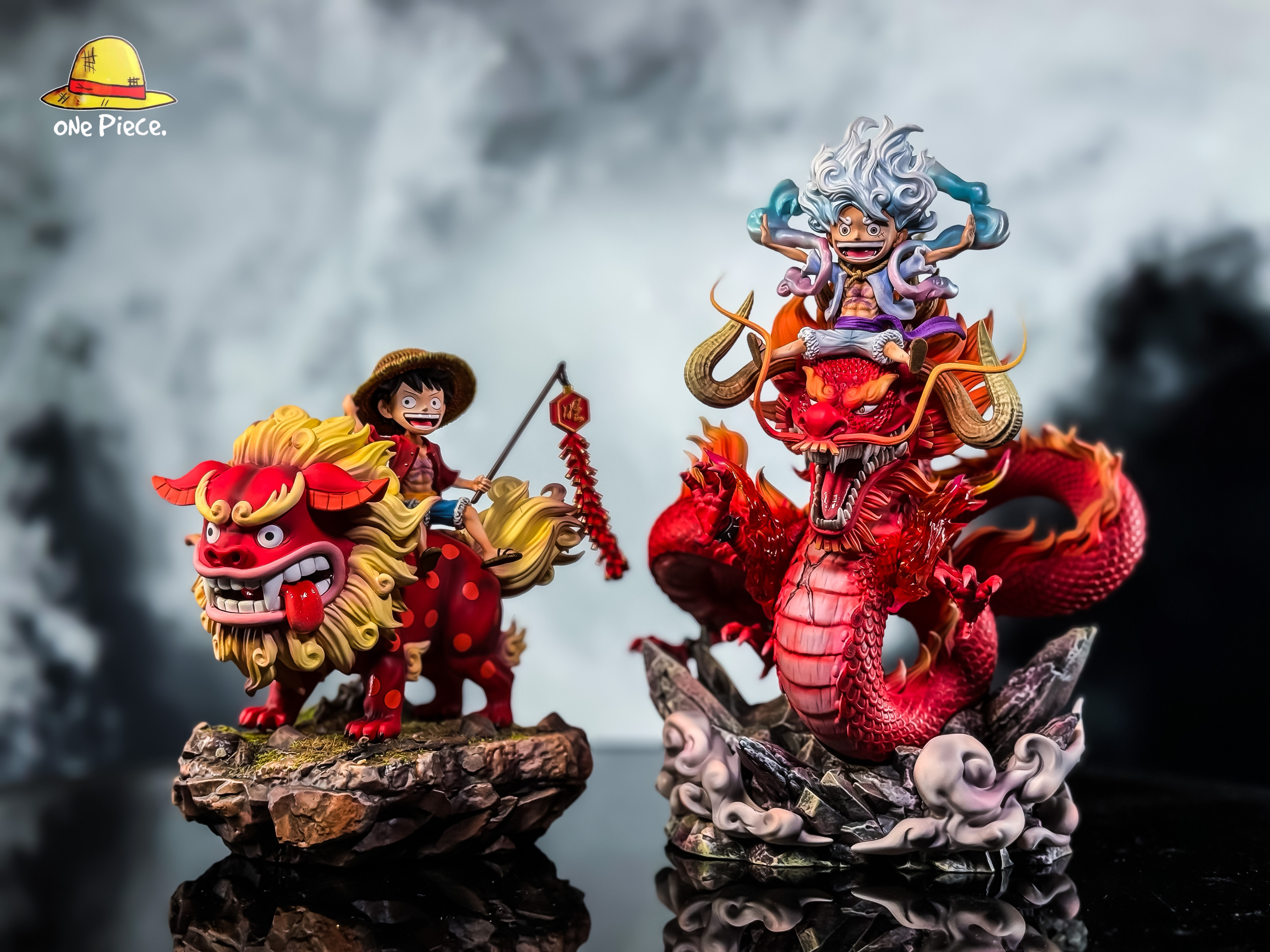 PRE-ORDER One Piece Studio - One Piece Luffy & Dragon WCF Statue(GK)