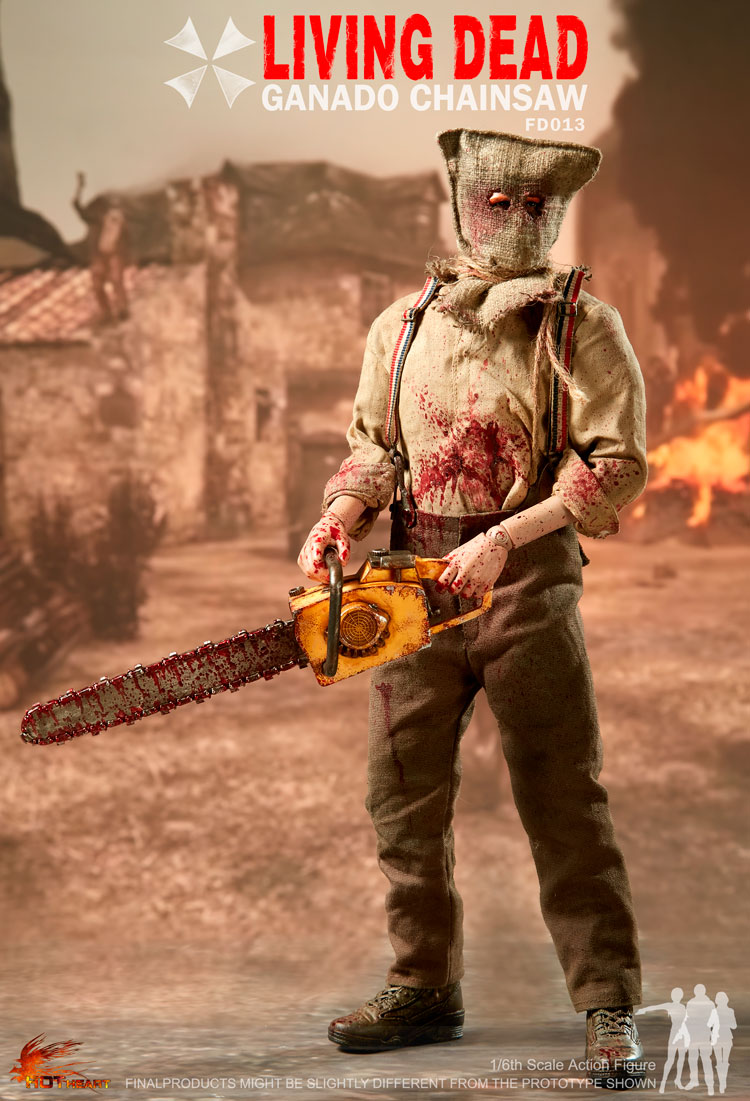 PRE-ORDER Hot Heart Living Dead Ganado Chainsaw (FD013) 1/6 Action Figure