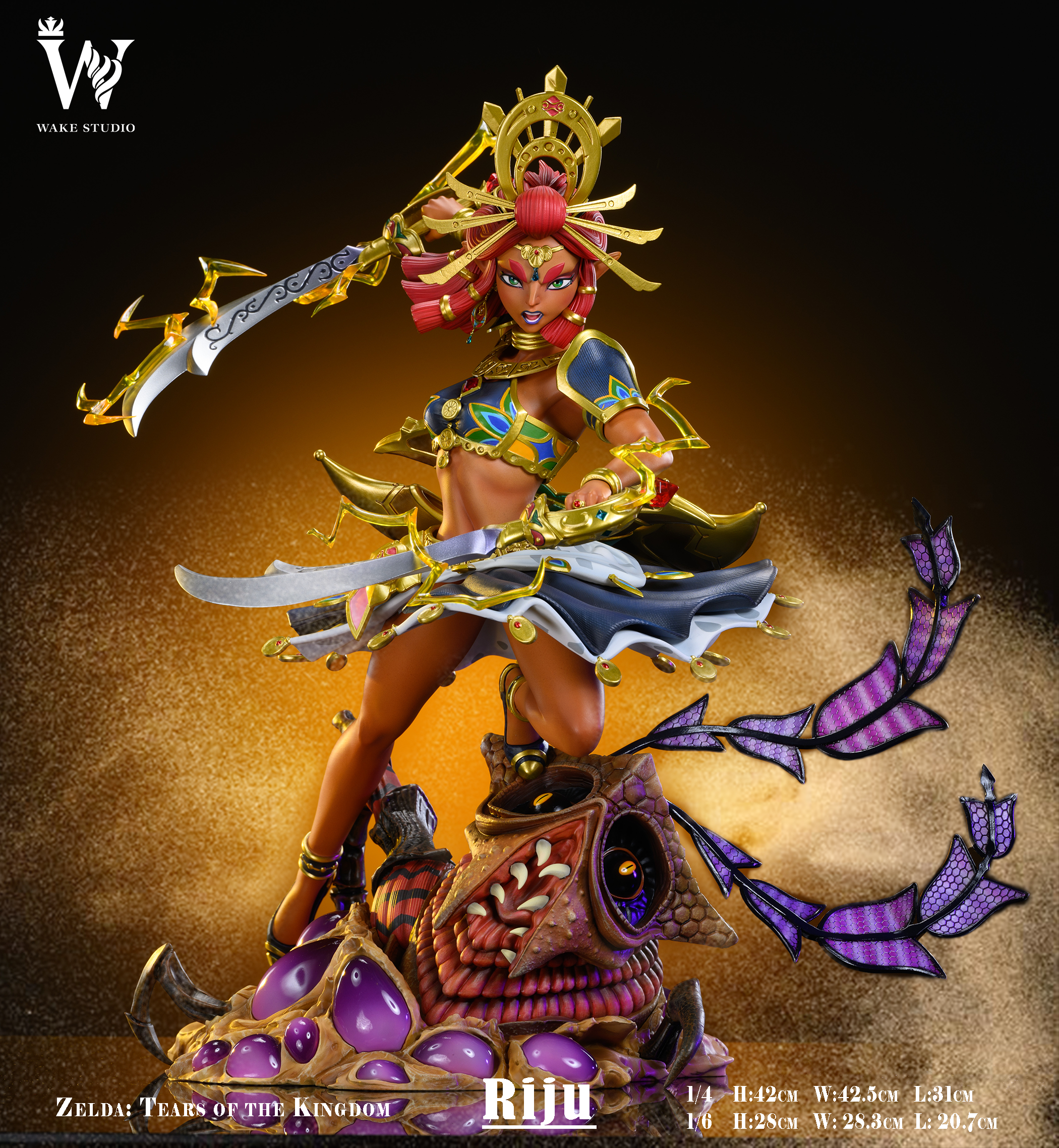 PRE-ORDER Wake studio - The Legend of Zeld Tears of the Kingdom Riju 1/4 & 1/6 Statue(GK)