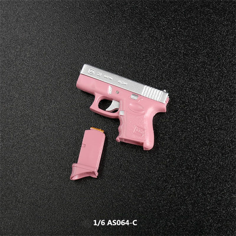 Best Sell 1/6 Scale Pistol Gun AS064 Black Widow Glock G20 Model Two-color For 12 Soldier Figures