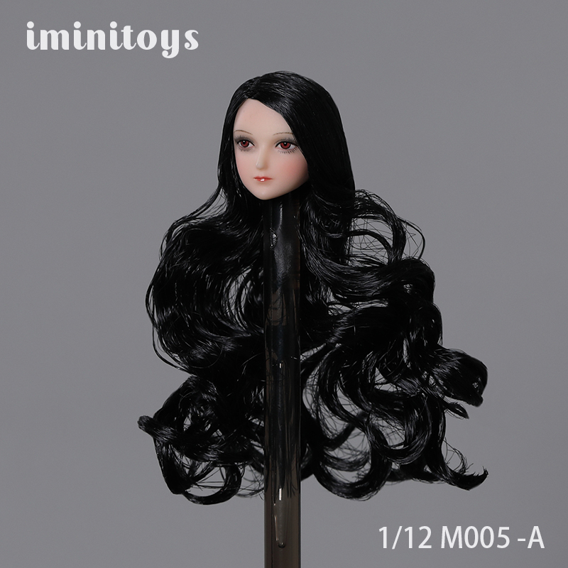 New Sells Iminitoys 1/12 Scale M005 Anime Beautiful Girl Head Sculpt Fit 6 TBLeague Female Action Figure body