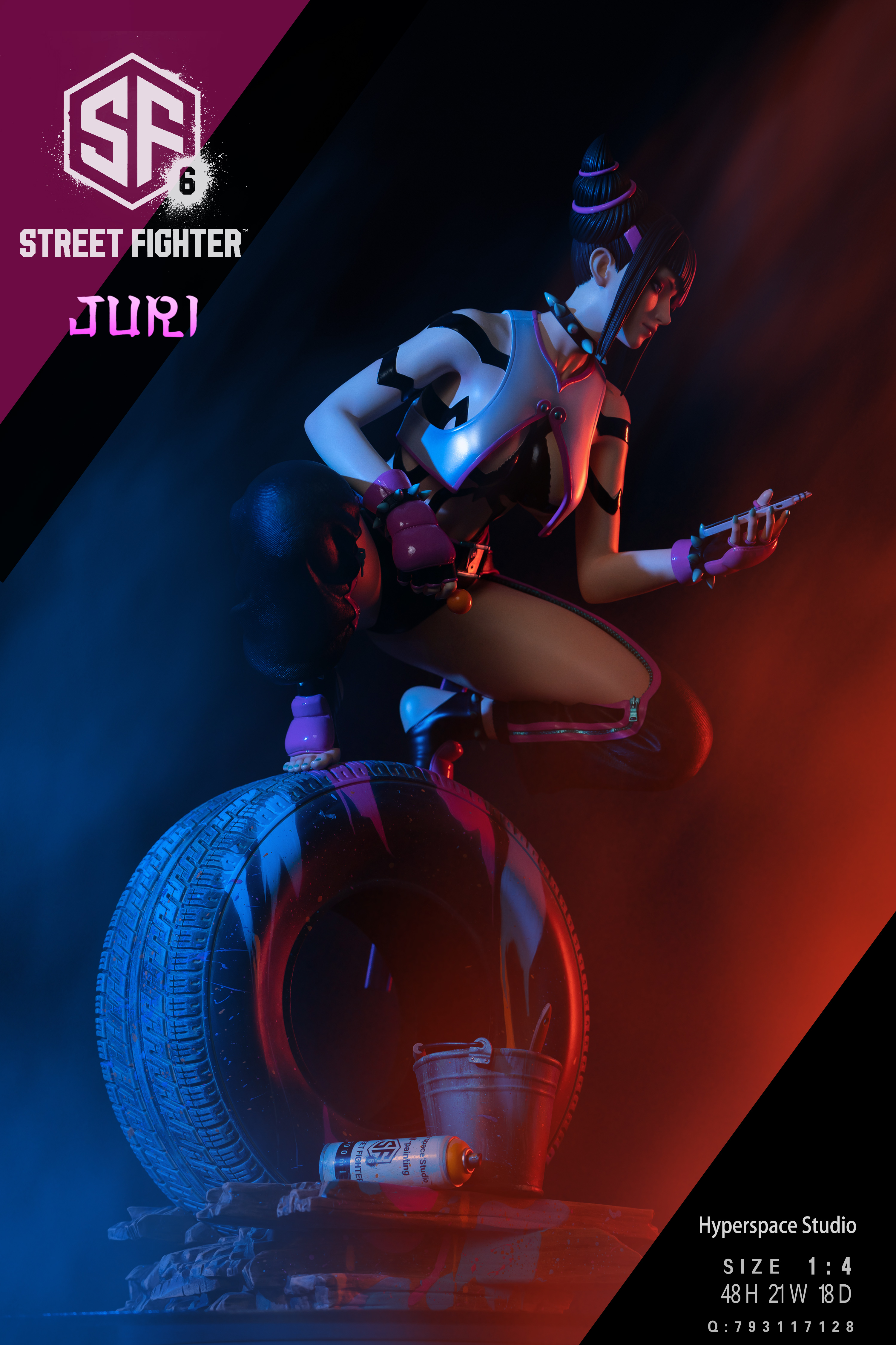 PRE-ORDER HyperSpace Studio - Street Fighter JB6 Han Juri 1/4 Statue(GK) (Adult 18+)