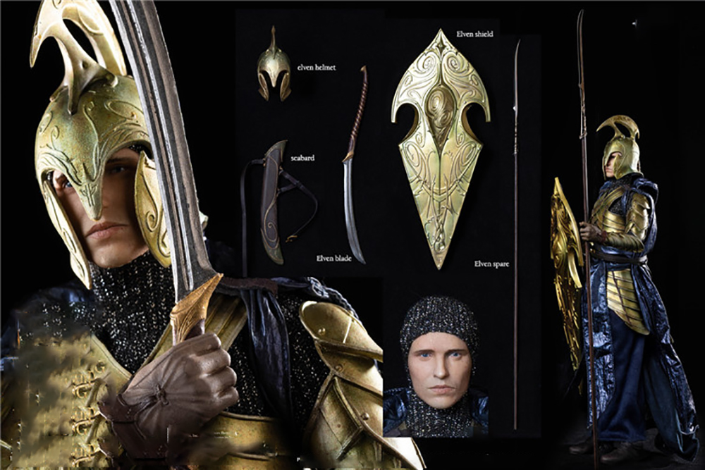 LOTR027W 1/6th Elves Guard Soldier Armor Fighter Full Set Male Figure For Birthday Gift Asmus Toys
