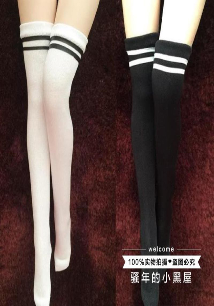 1/6 Women soldiers Cute Style Stocking Women Long Over Knee High Socks For 12 inch doll