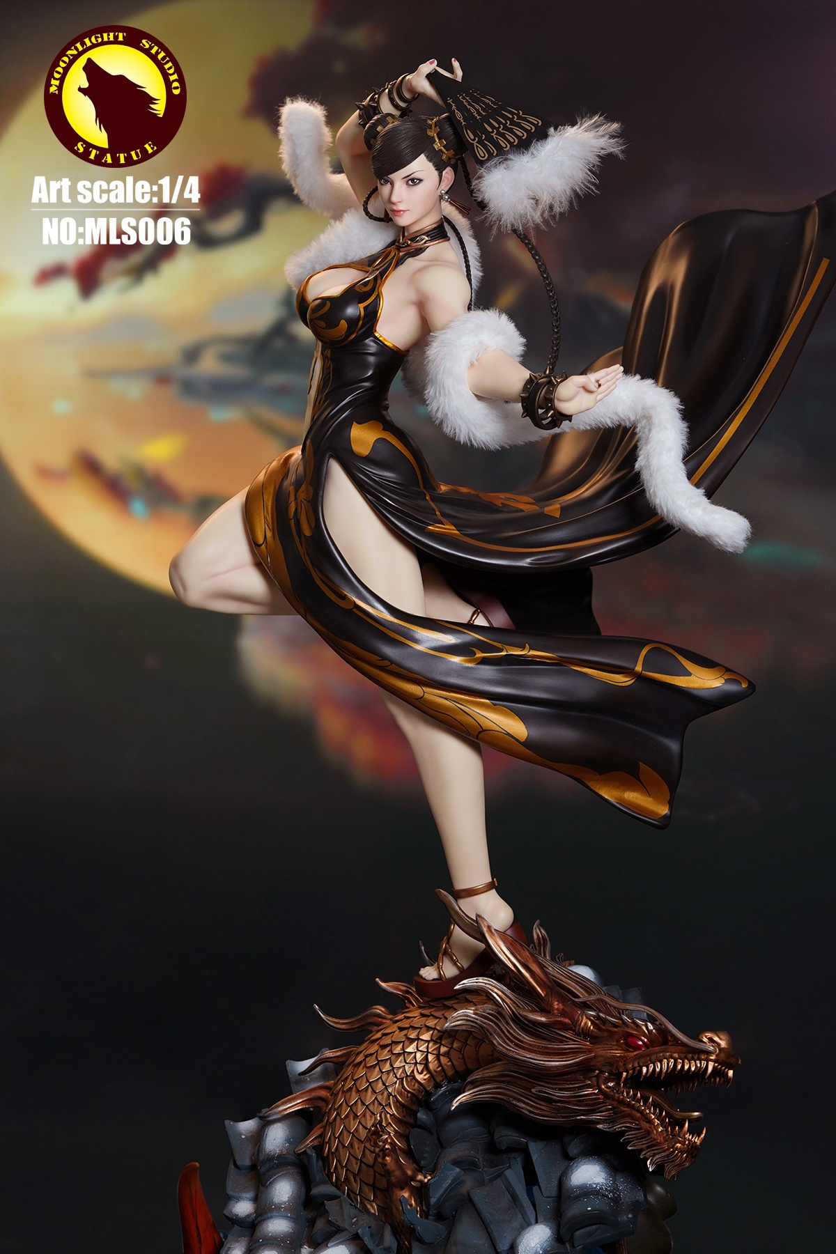 In-Stock 1/4 Scale Chun-Li with LED - Street Fighter Statue - MOONLIGHT Studio
